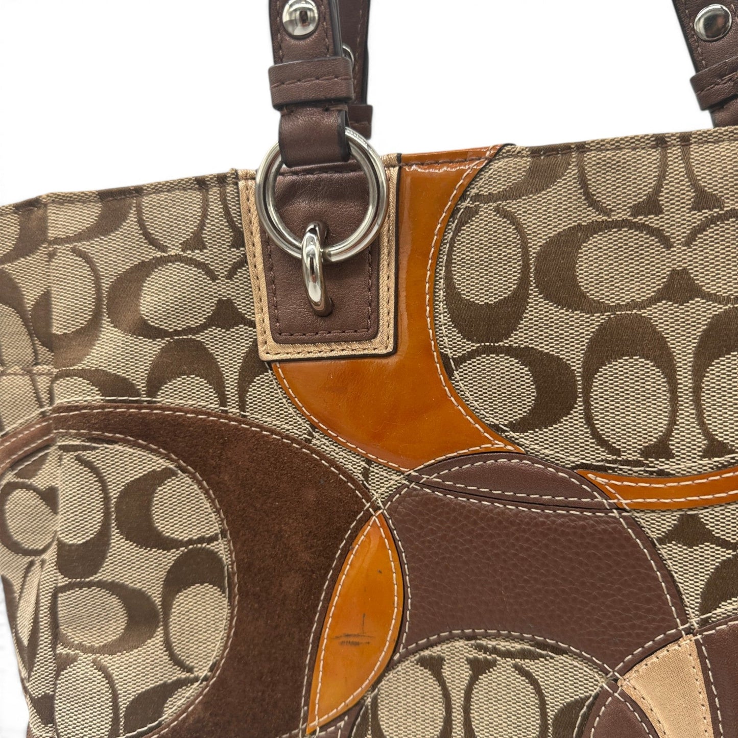 Vintage Coach F17182 Patchwork Tote Handbag - Thanks it's Vintage