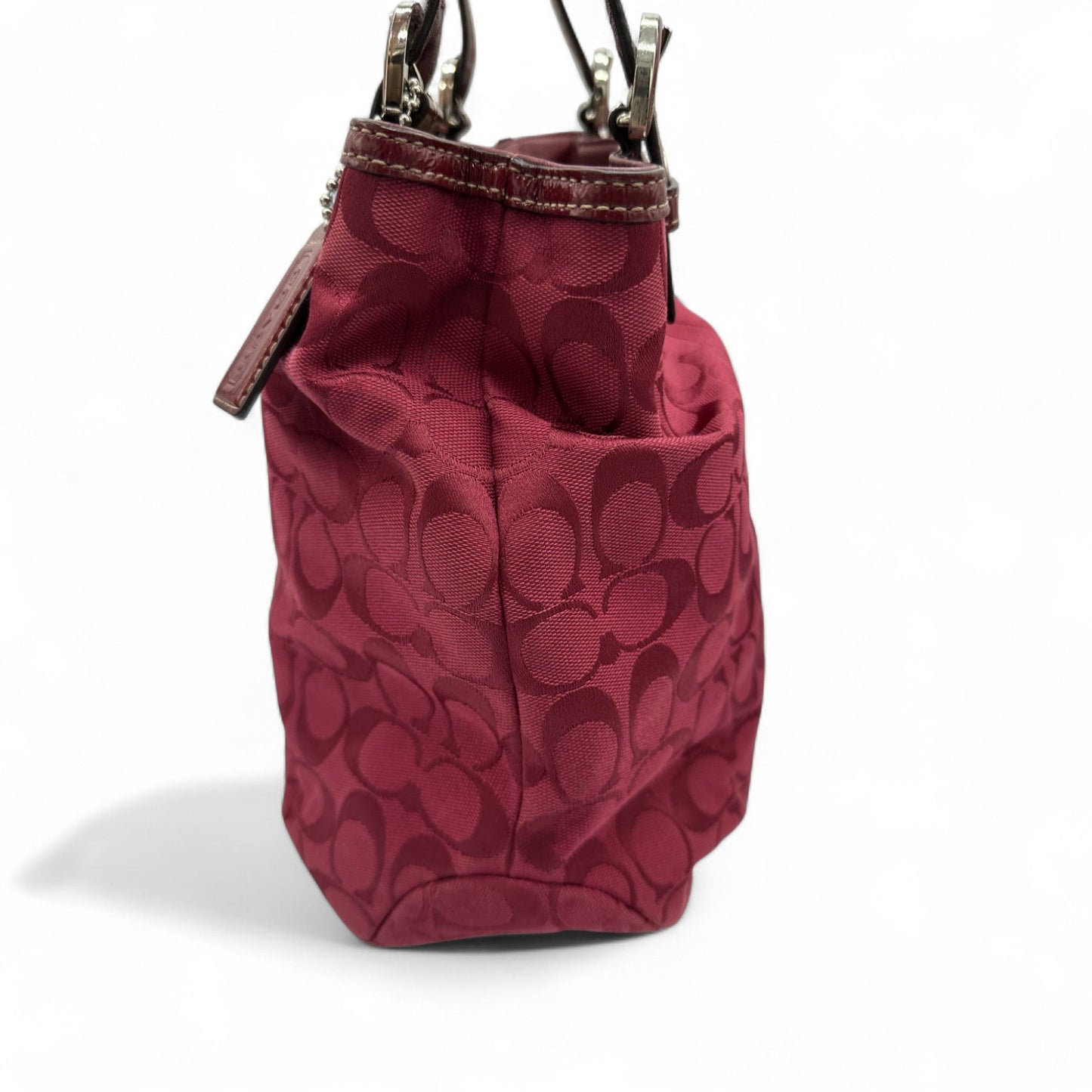 Vintage Coach F17401 Red Monogram Tote Shoulder Bag - Thanks it's Vintage