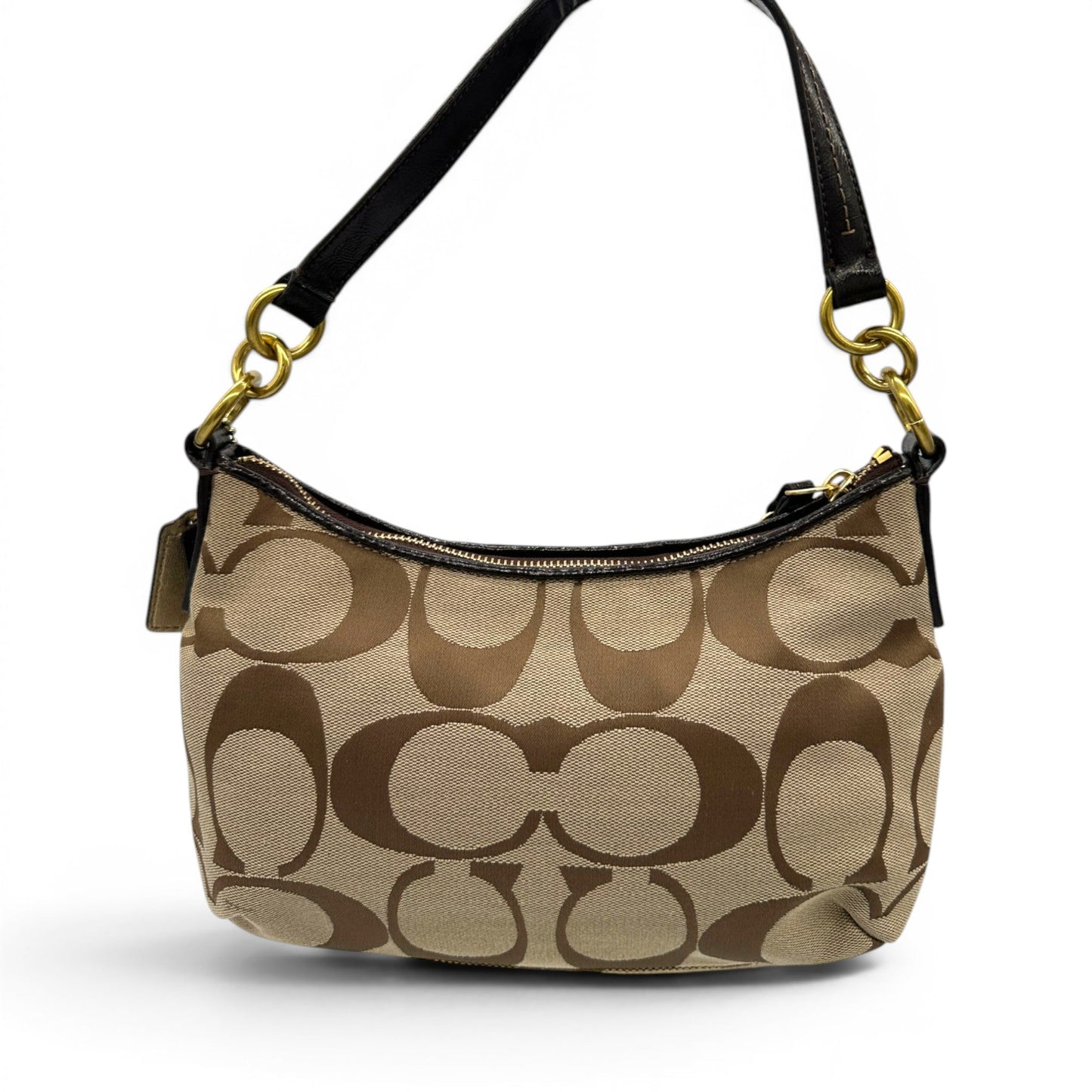 Vintage Coach F23544 Brown Trim Monogram Shoulder Bag - Thanks it's Vintage
