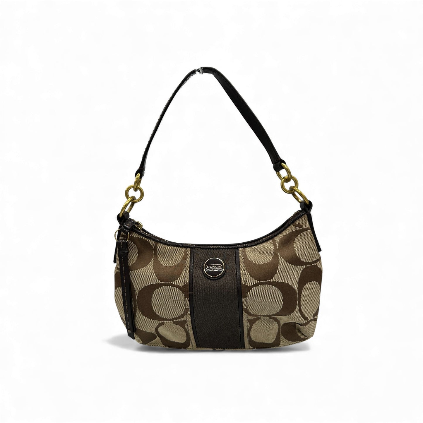 Vintage Coach F23544 Brown Trim Monogram Shoulder Bag - Thanks it's Vintage