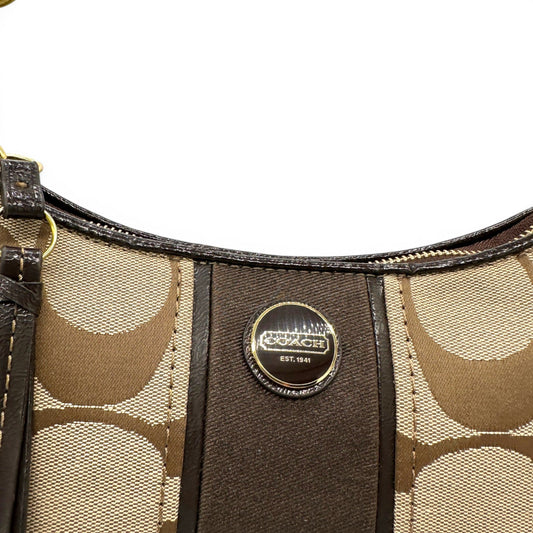 Vintage Coach F23544 Brown Trim Monogram Shoulder Bag - Thanks it's Vintage