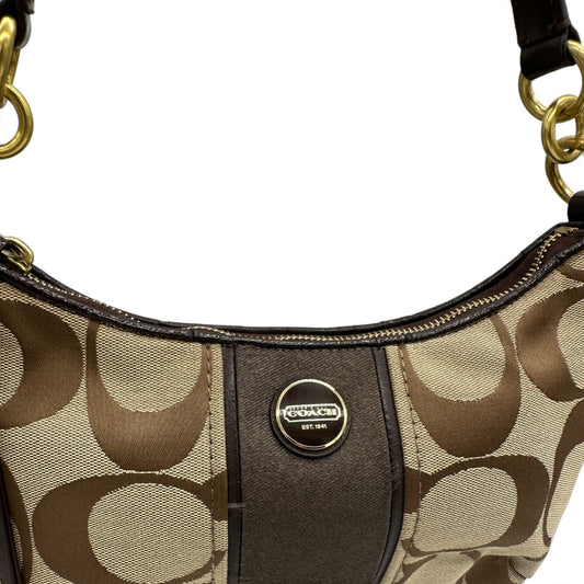 Vintage Coach F23544 Brown Trim Monogram Shoulder Bag - Thanks it's Vintage