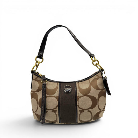 Vintage Coach F23544 Brown Trim Monogram Shoulder Bag - Thanks it's Vintage