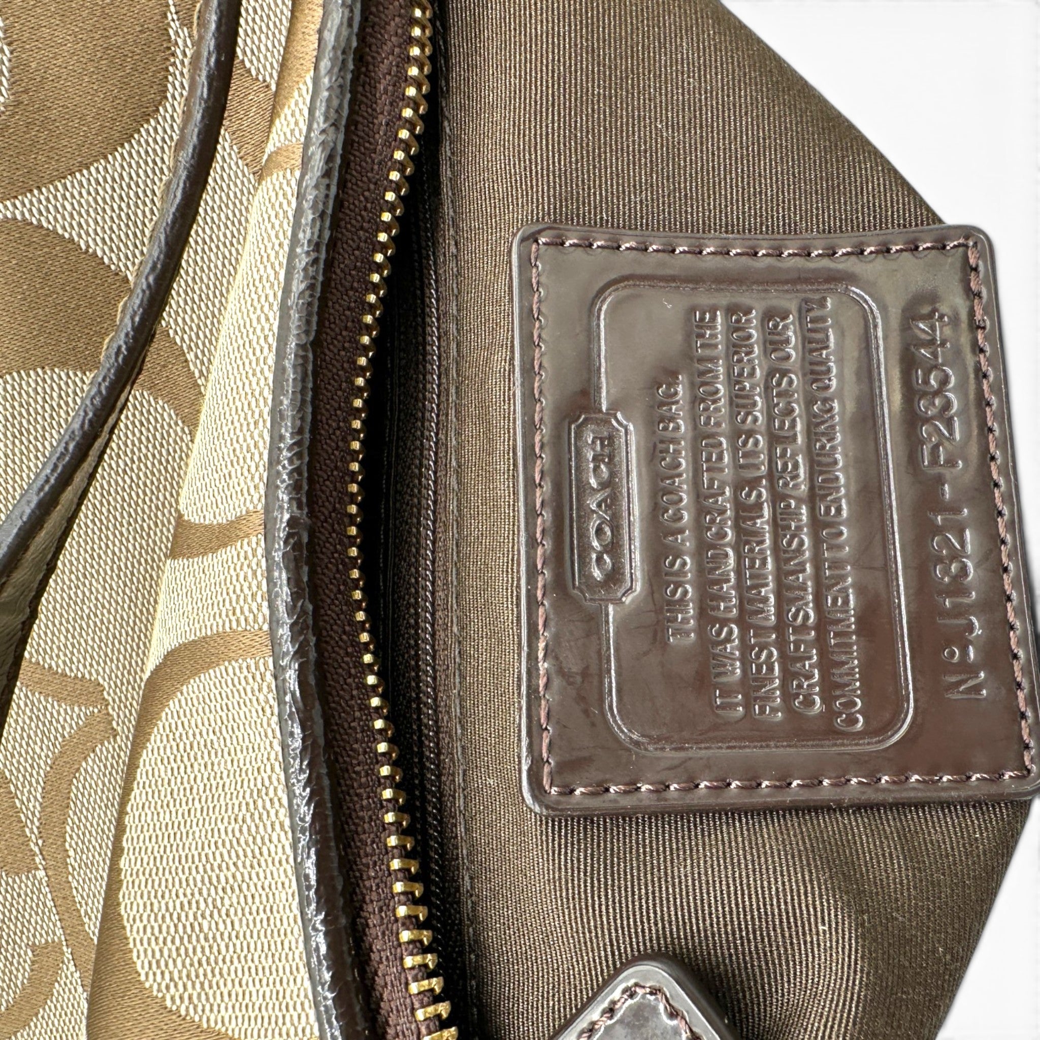 Vintage Coach F23544 Brown Trim Monogram Shoulder Bag – Thanks