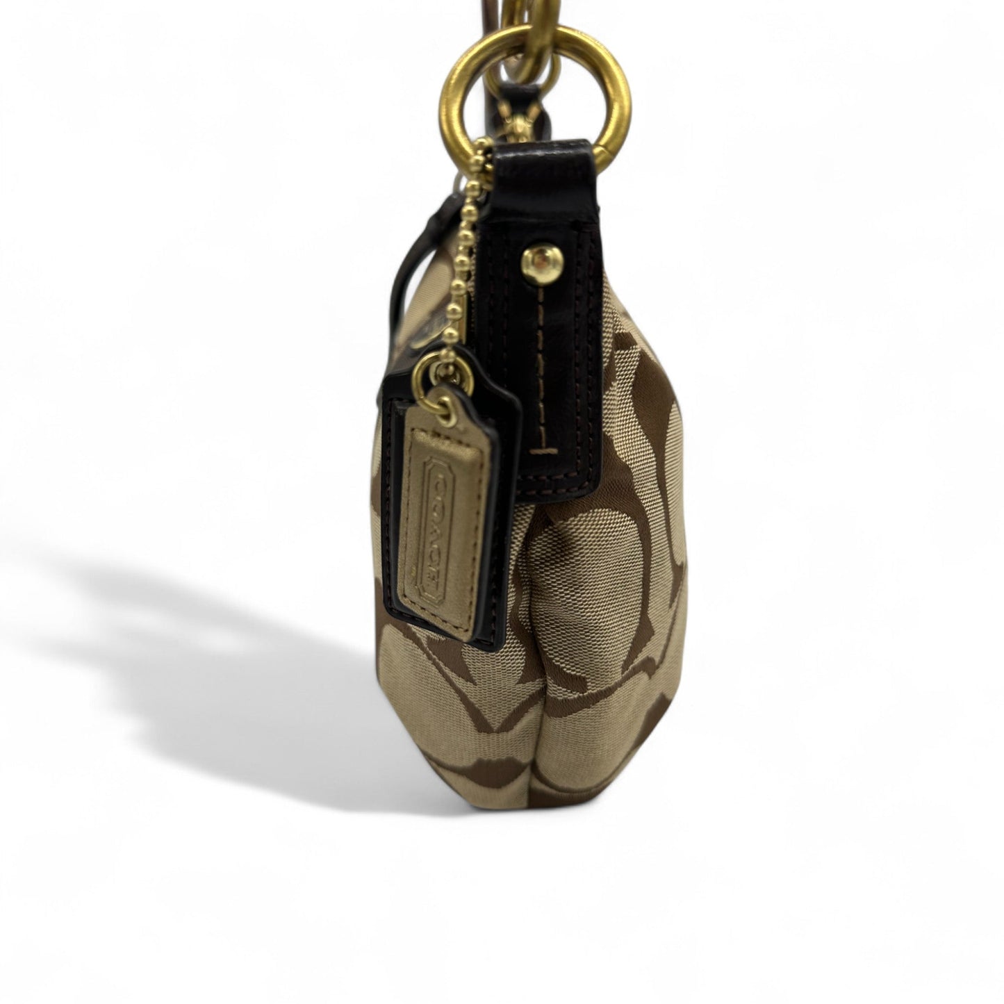 Vintage Coach F23544 Brown Trim Monogram Shoulder Bag with Detachable Two Way Strap - Thanks it's Vintage