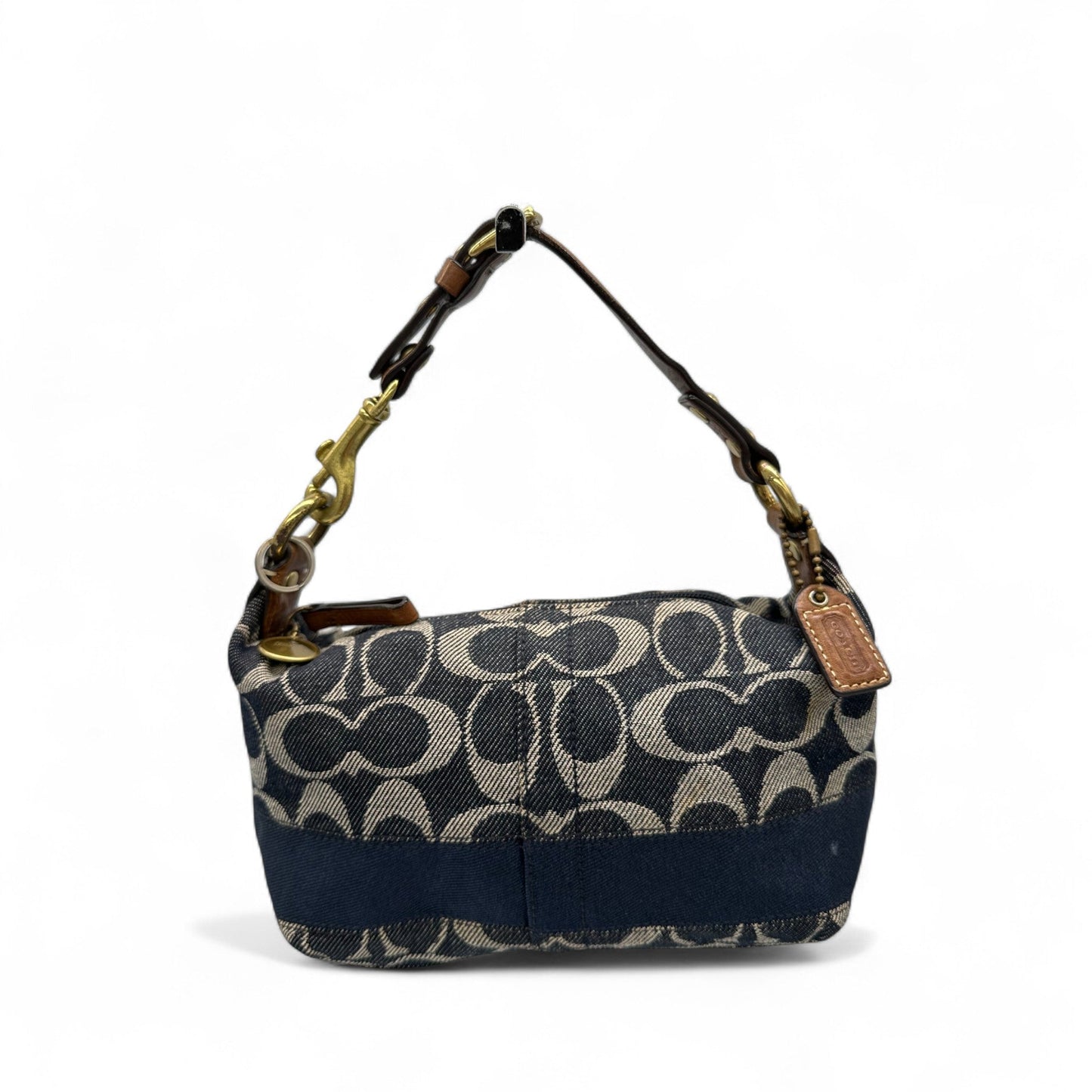 Vintage Coach F40757 Denim Monogram Mini Shoulder Bag - Thanks it's Vintage