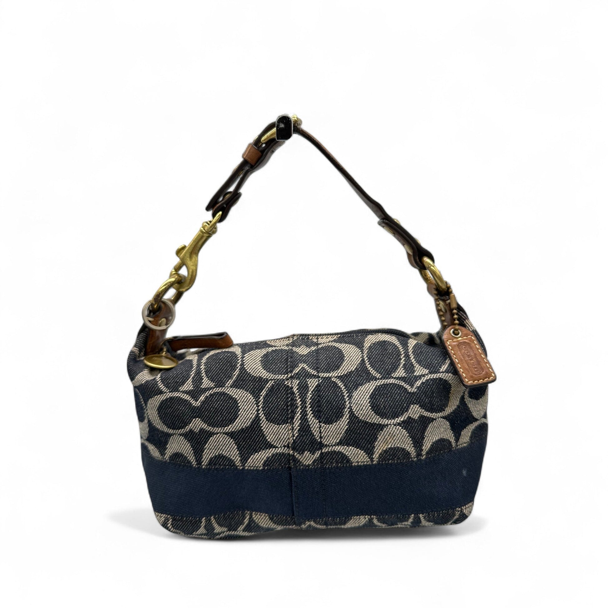 Vintage Coach F40757 Denim Monogram Mini Shoulder Bag - Thanks it's Vintage