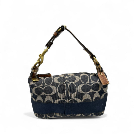 Vintage Coach F40757 Denim Monogram Mini Shoulder Bag - Thanks it's Vintage