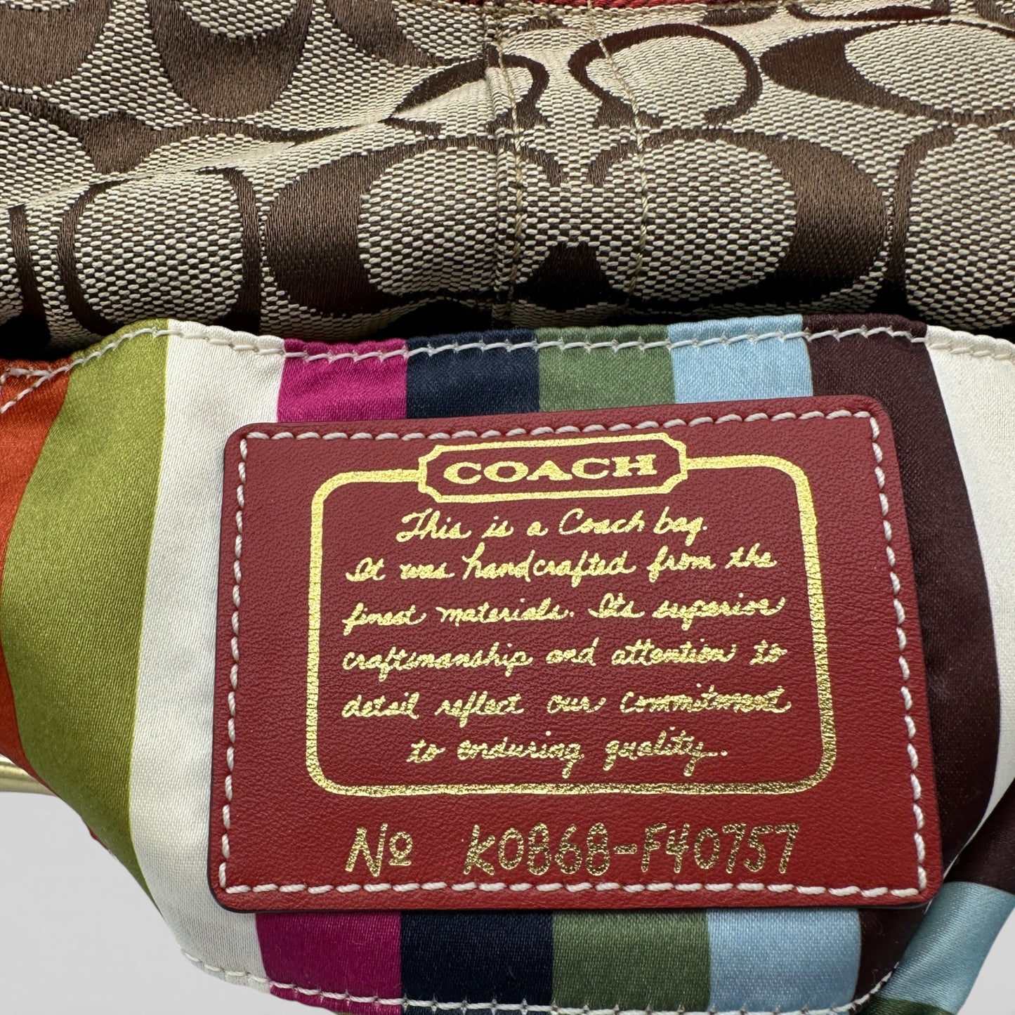 Vintage Coach F40757 Monogram Mini Shoulder Bag - Thanks it's Vintage