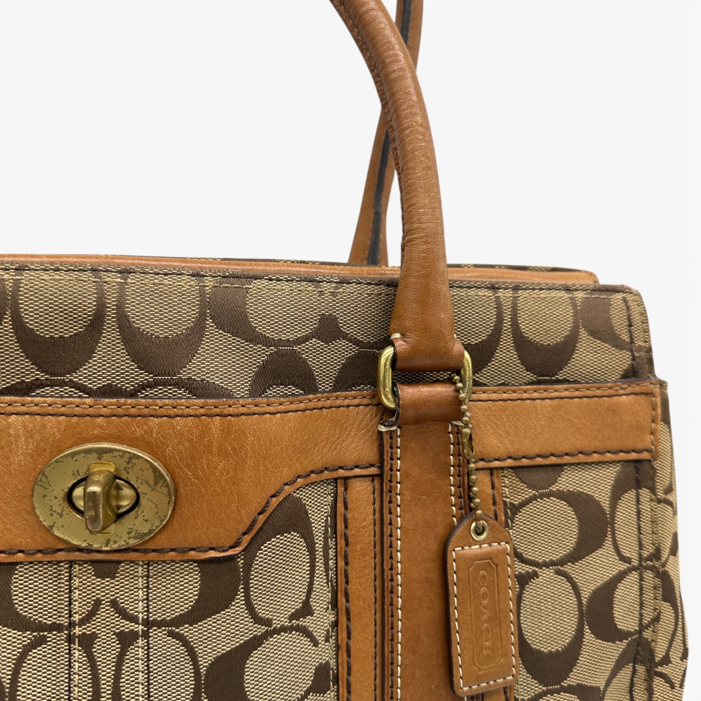 Vintage Coach Hampton Carryall 11063 Turnlock Handbag - Thanks it's Vintage