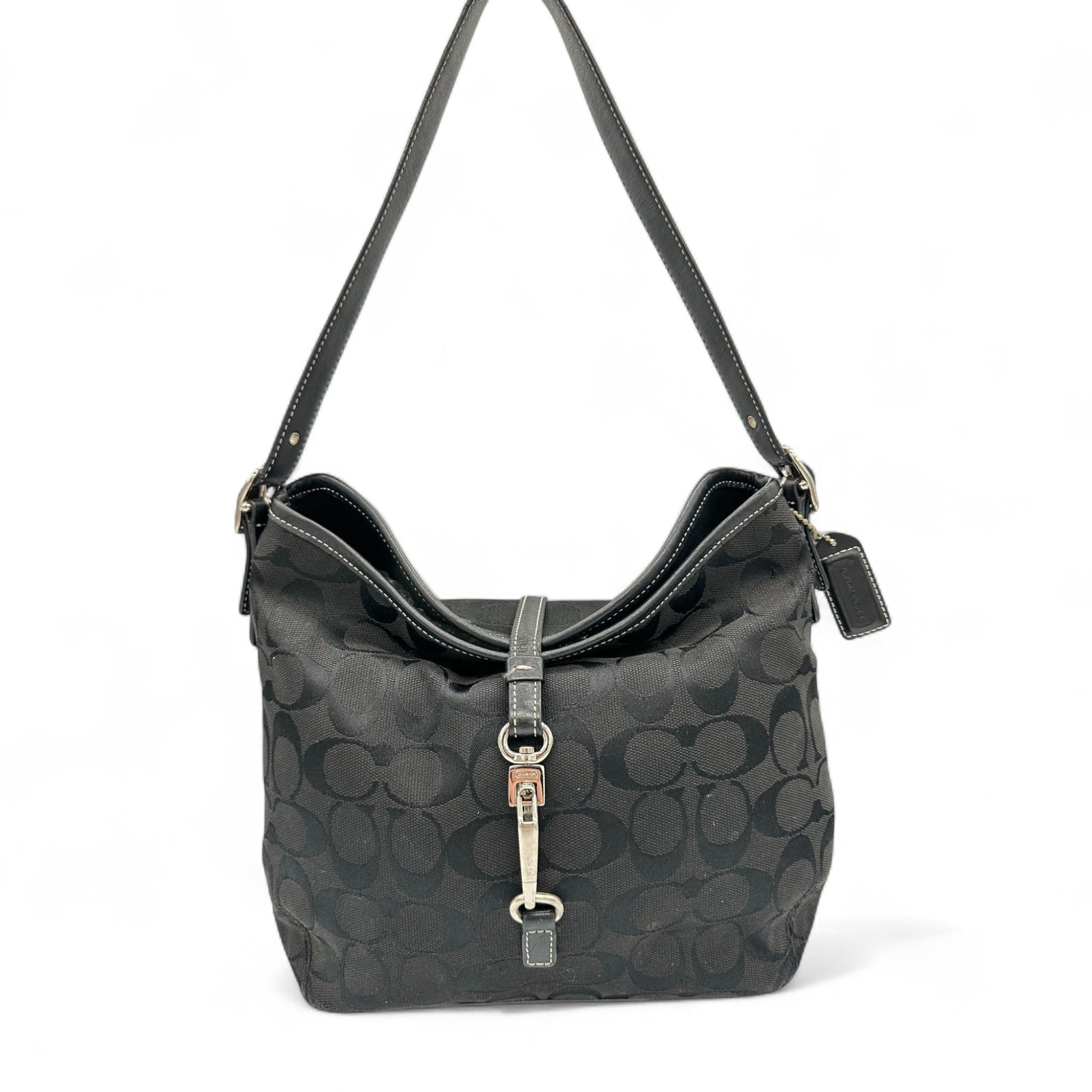 coach hamptom backpack Vintage Coach Hamptons Black 6845 Shoulder Bag – Thanks it's Vintage