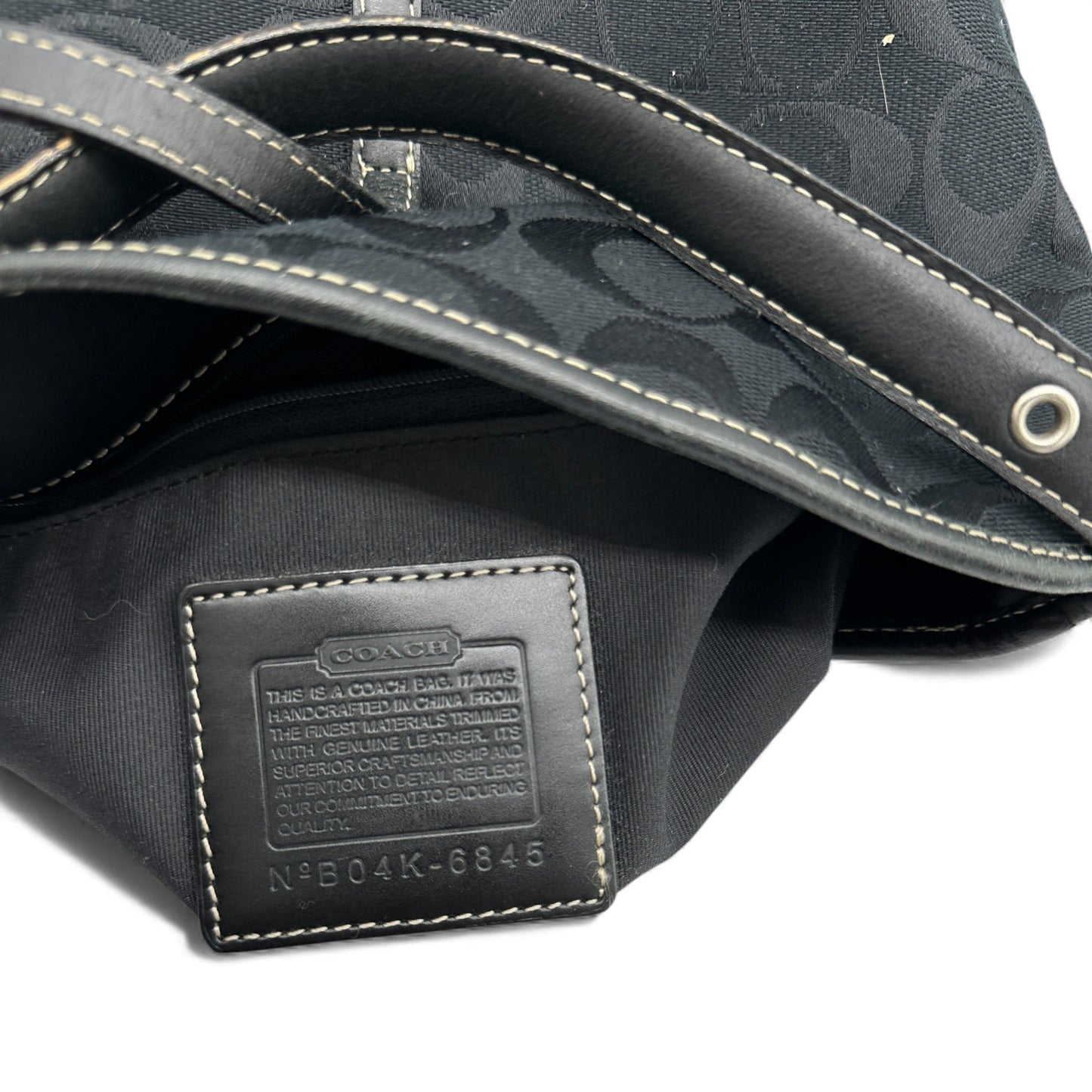 Vintage Coach Hamptons Black 6845 Shoulder Bag - Thanks it's Vintage