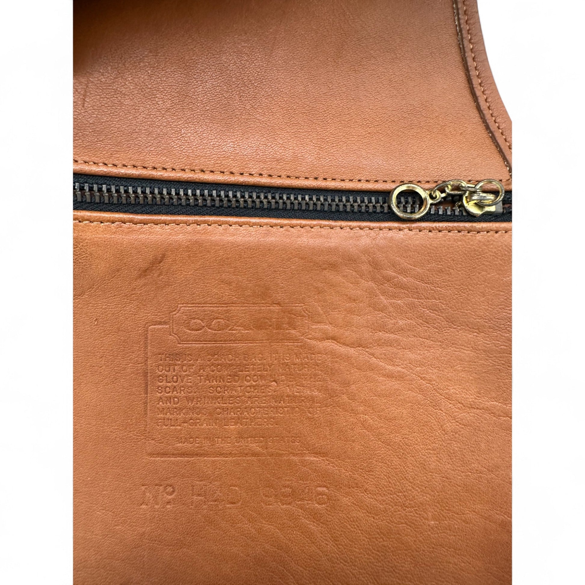 Vintage Coach Nicholas 9946 Tan Leather Drawstring Shoulder Bag - Thanks it's Vintage