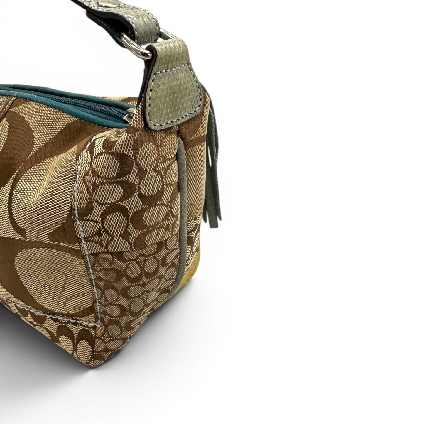 Vintage Coach Patchwork Python Trim Mini Bag - Thanks it's Vintage