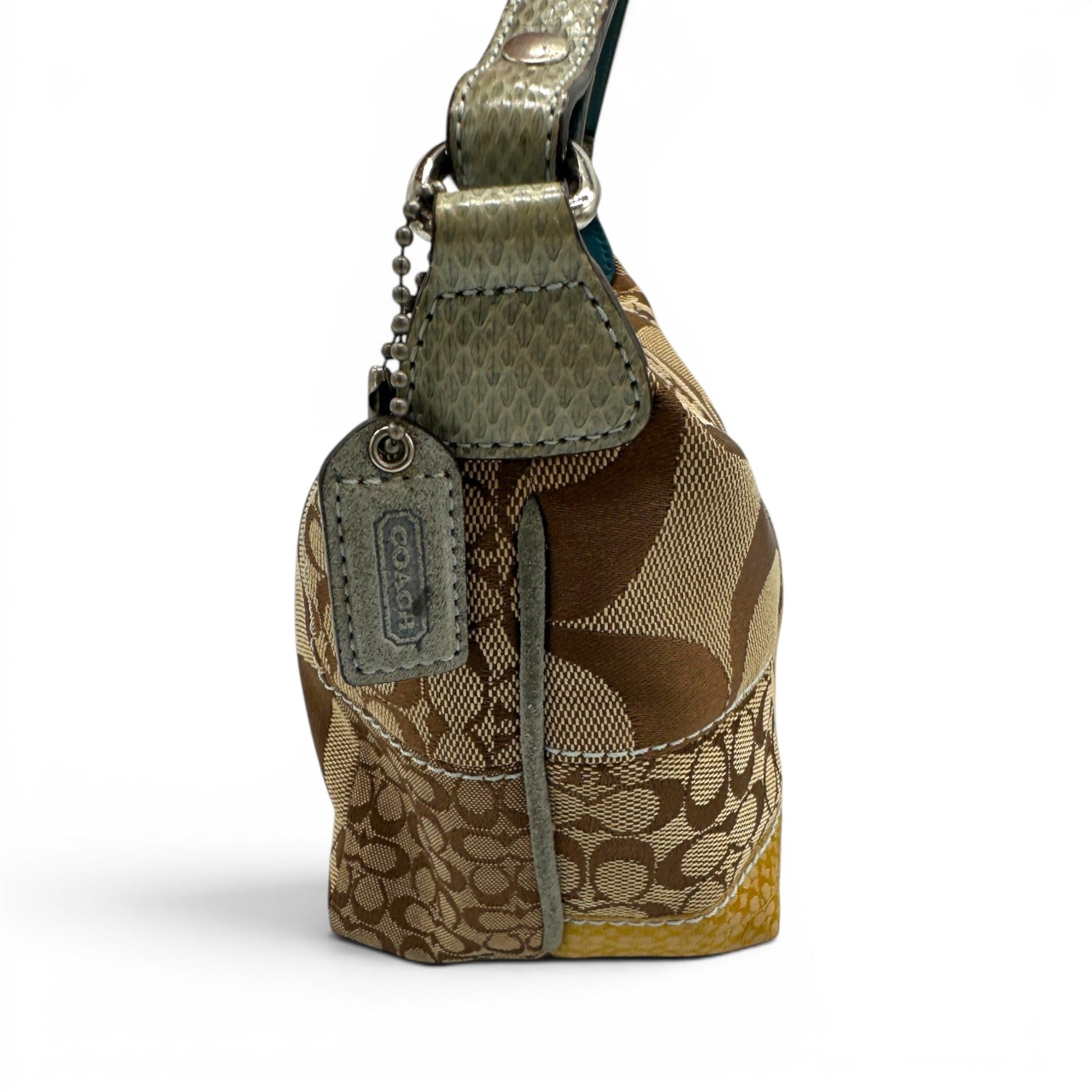 Vintage Coach Patchwork Python Trim Mini Bag - Thanks it's Vintage