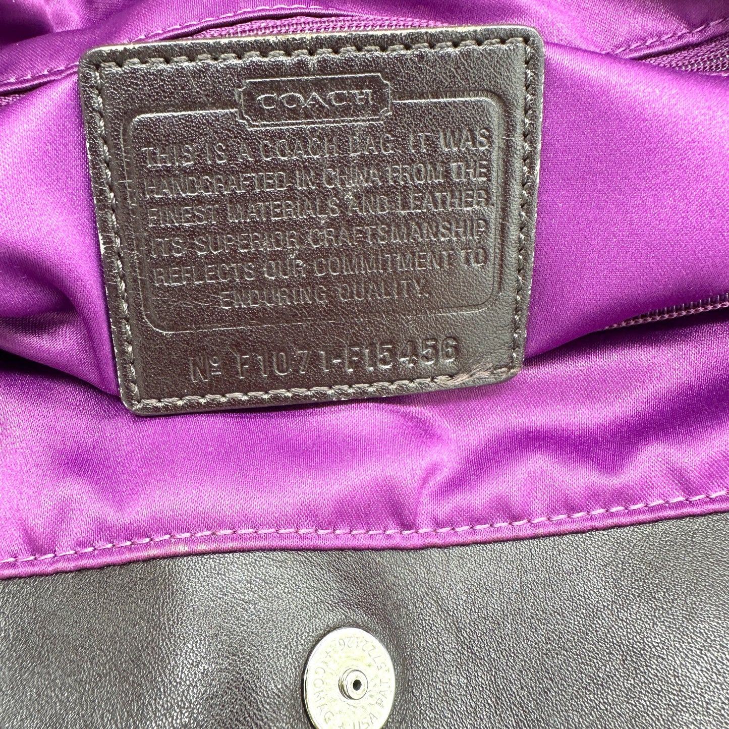 Vintage Coach Penelope F15456 Tote Shoulder Bag - Thanks it's Vintage