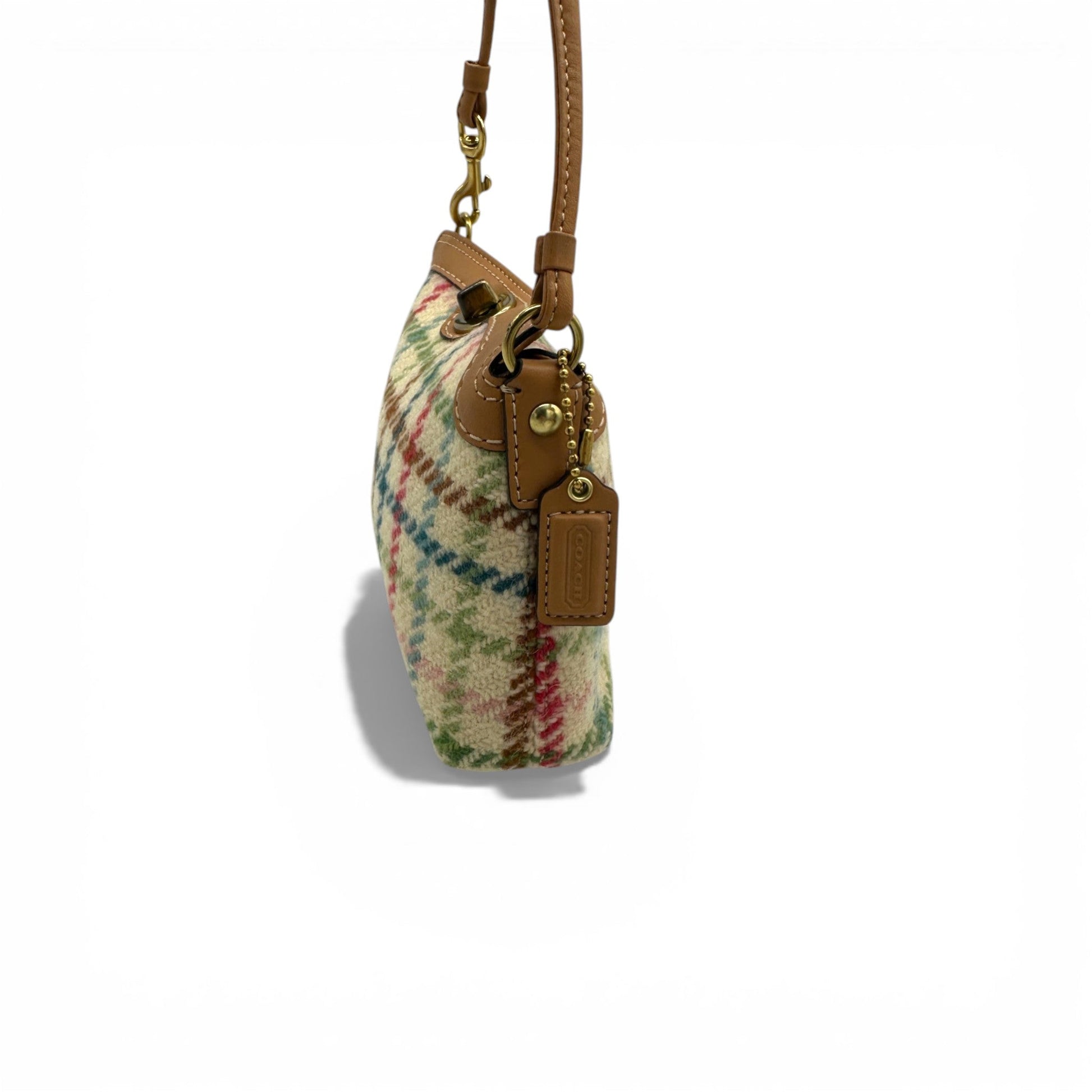 Vintage Coach Plaid Tweed Turnlock Mini Handbag - Thanks it's Vintage