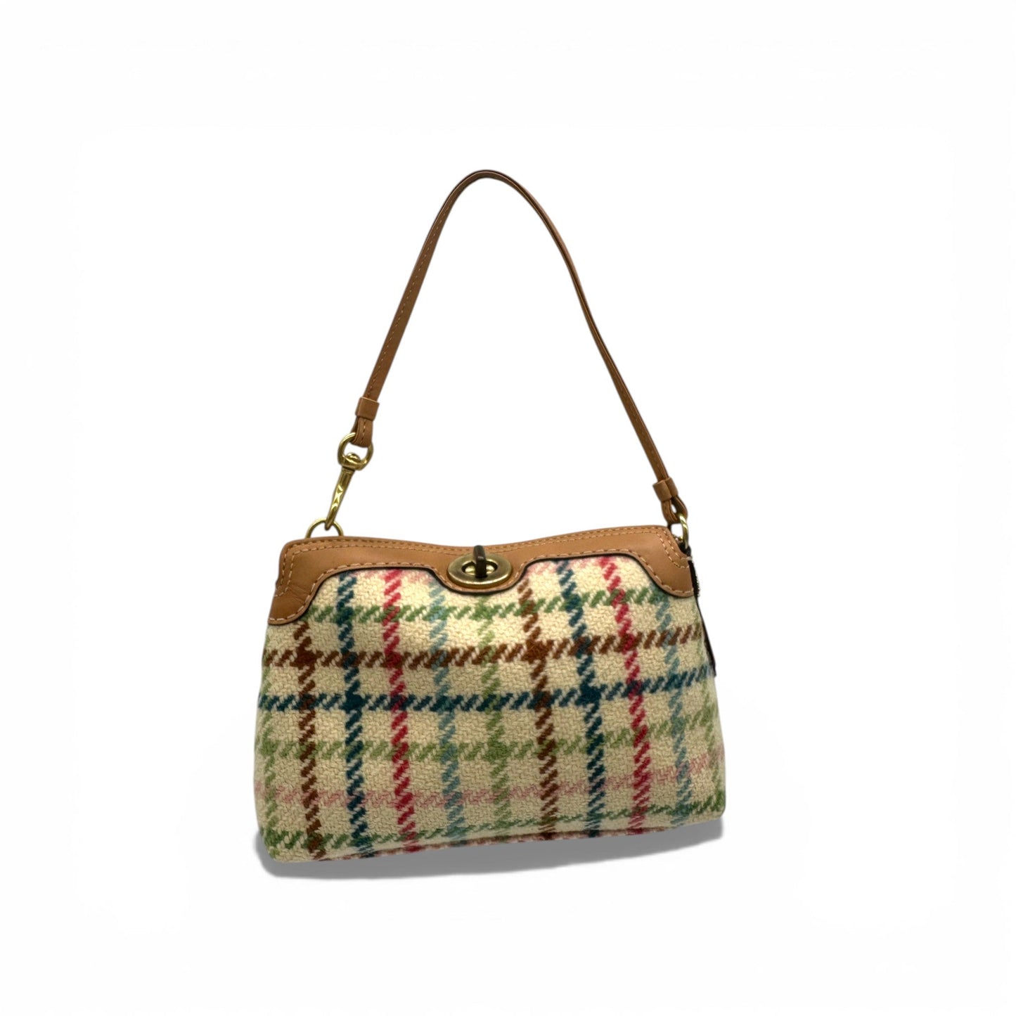 Vintage Coach Plaid Tweed Turnlock Mini Handbag - Thanks it's Vintage