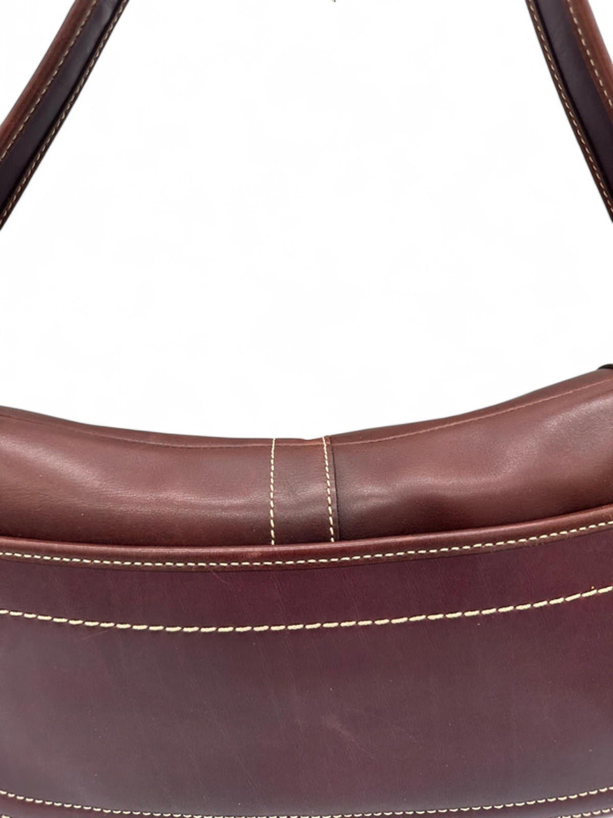 Vintage Coach Plum Leather Ergo Shoulder bag Horsebit Buckle - Thanks it's Vintage