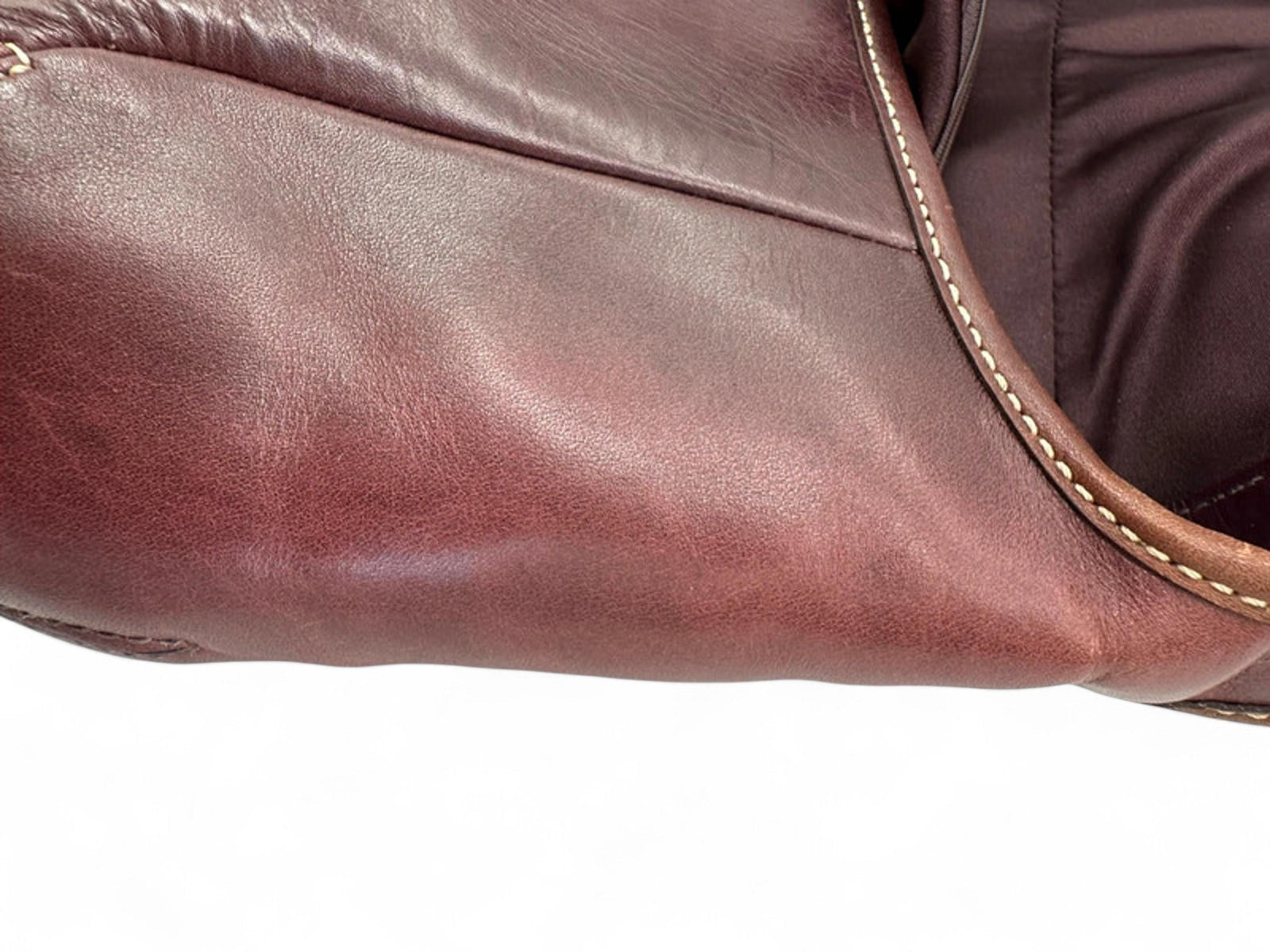 Vintage Coach Plum Leather Ergo Shoulder bag Horsebit Buckle - Thanks it's Vintage