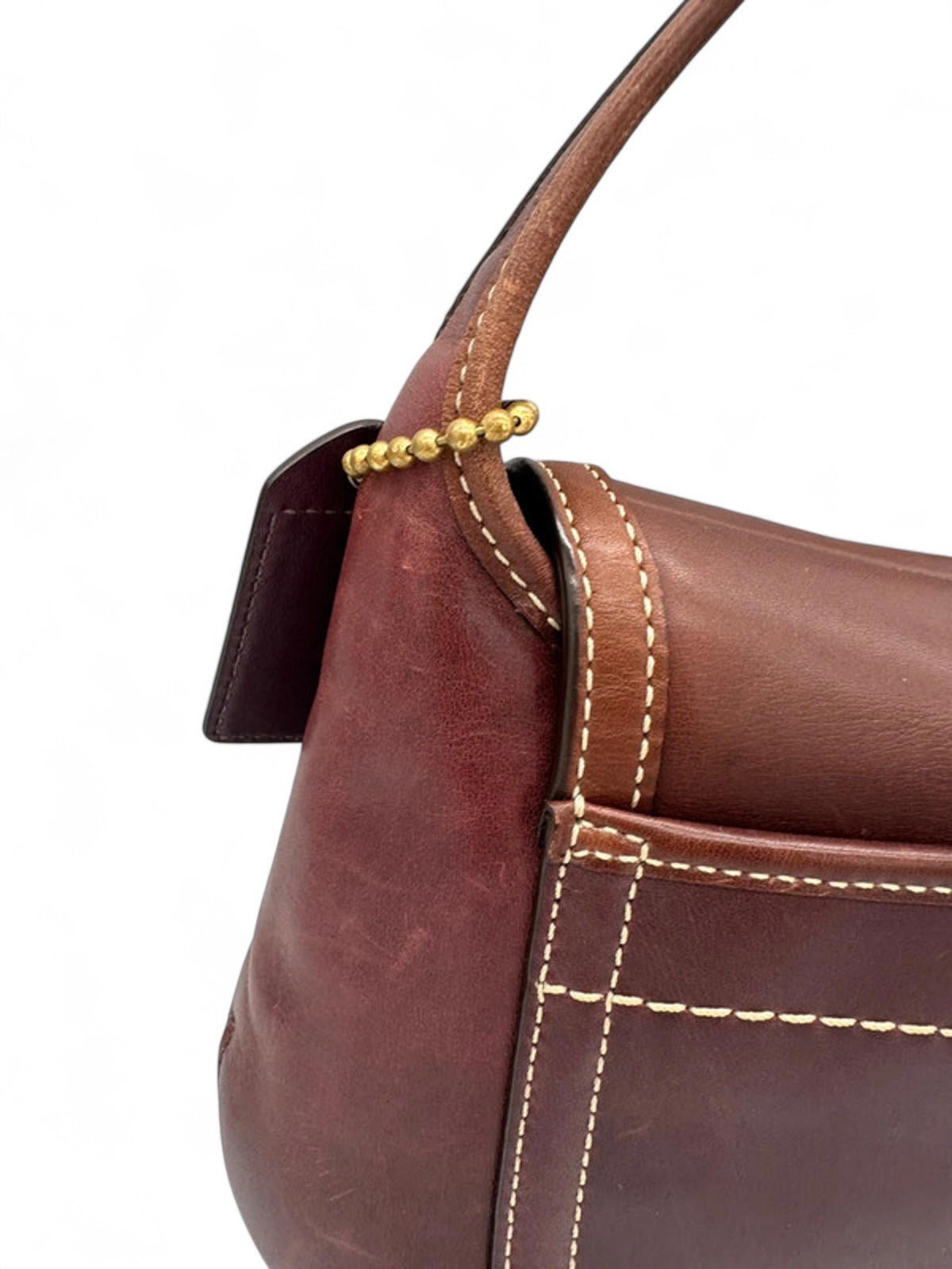 Vintage Coach Plum Leather Ergo Shoulder bag Horsebit Buckle - Thanks it's Vintage