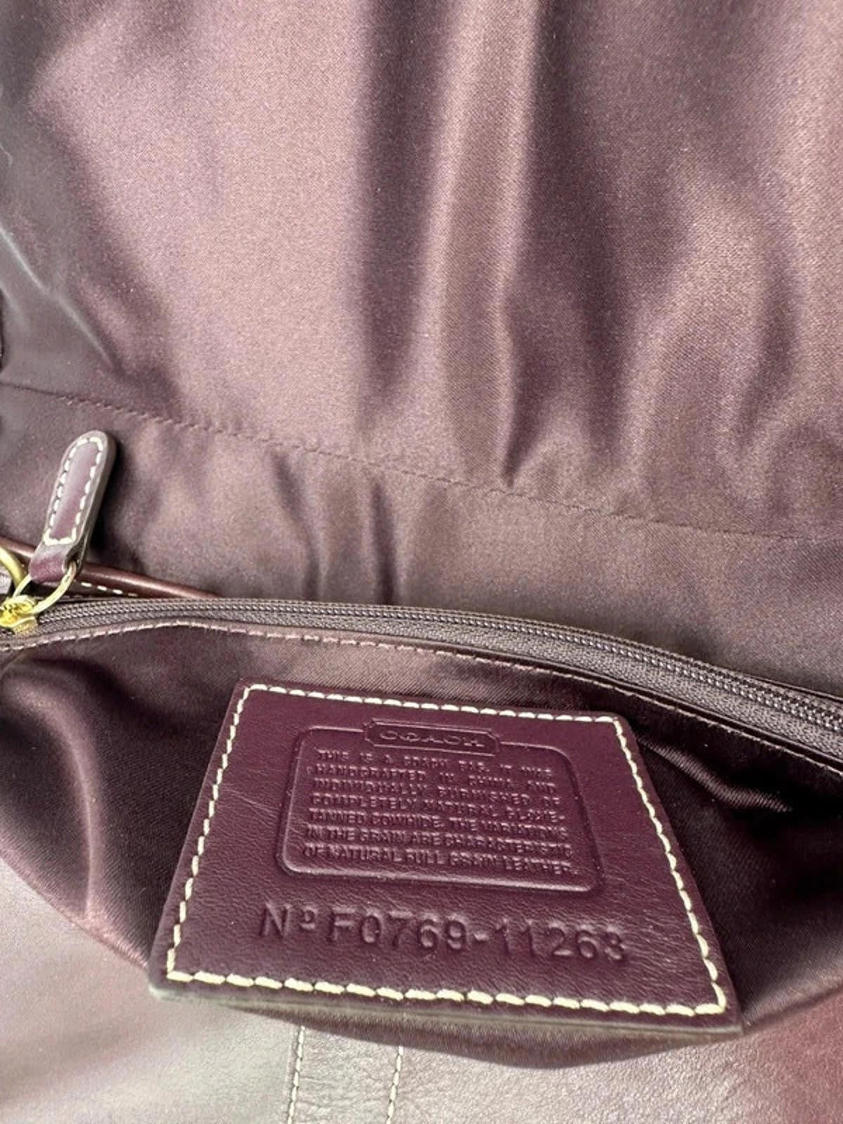 Vintage Coach Plum Leather Ergo Shoulder bag Horsebit Buckle - Thanks it's Vintage