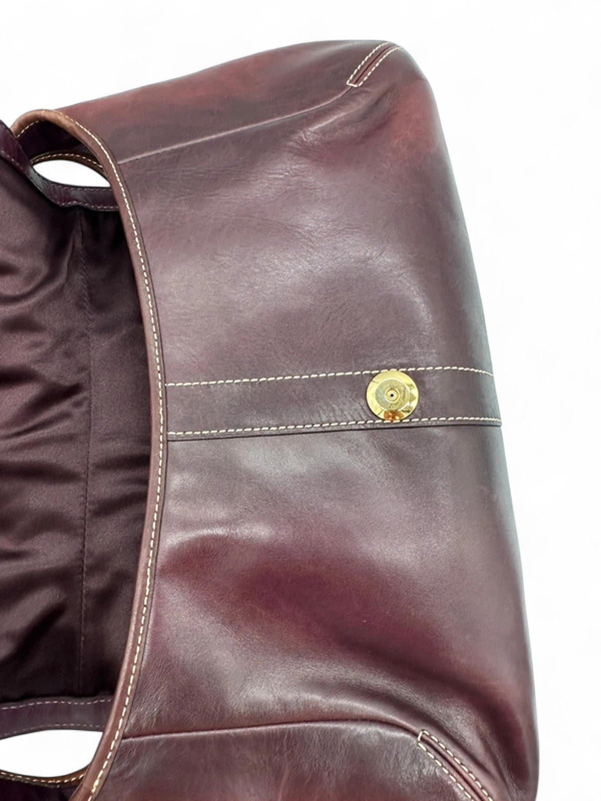 Vintage Coach Plum Leather Ergo Shoulder bag Horsebit Buckle - Thanks it's Vintage