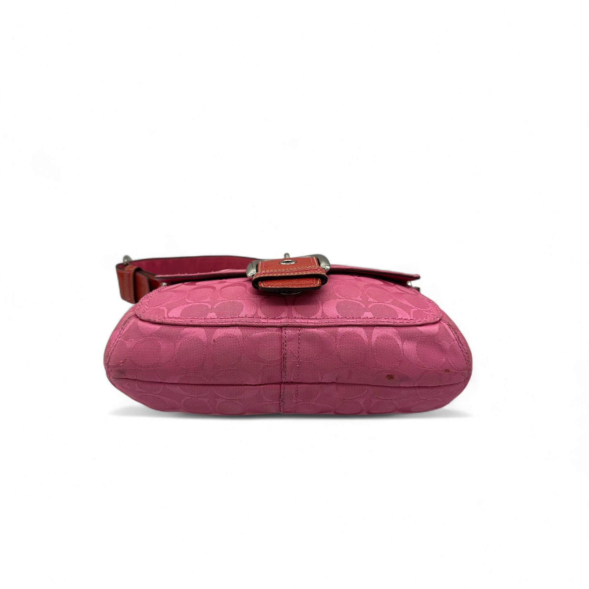 Vintage Coach Rare Y2K Pink Monogram Soho Buckle Shoulder bag - Thanks it's Vintage