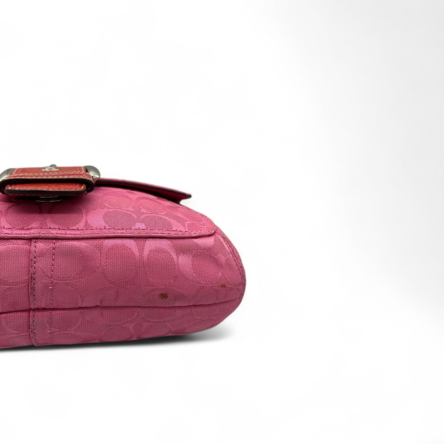 Vintage Coach Rare Y2K Pink Monogram Soho Buckle Shoulder bag - Thanks it's Vintage