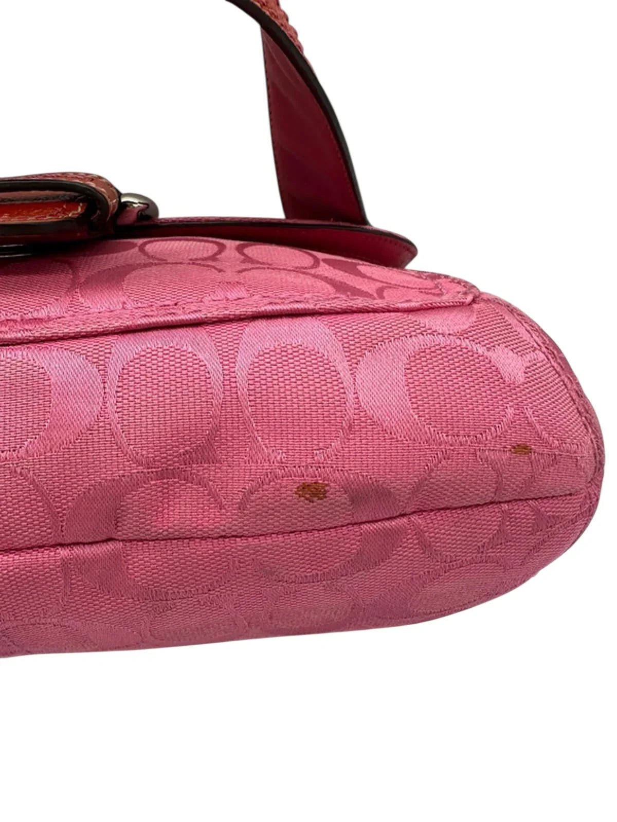 Vintage Coach Rare Y2K Pink Monogram Soho Buckle Shoulder bag - Thanks it's Vintage