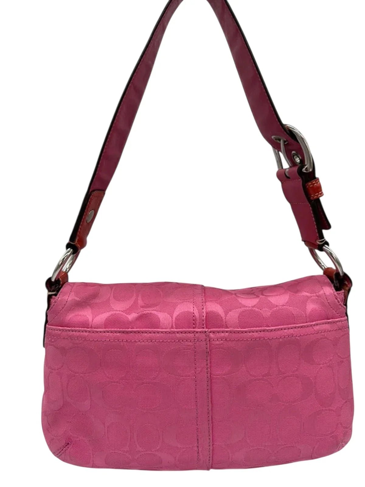 Vintage Coach Rare Y2K Pink Monogram Soho Buckle Shoulder bag - Thanks it's Vintage