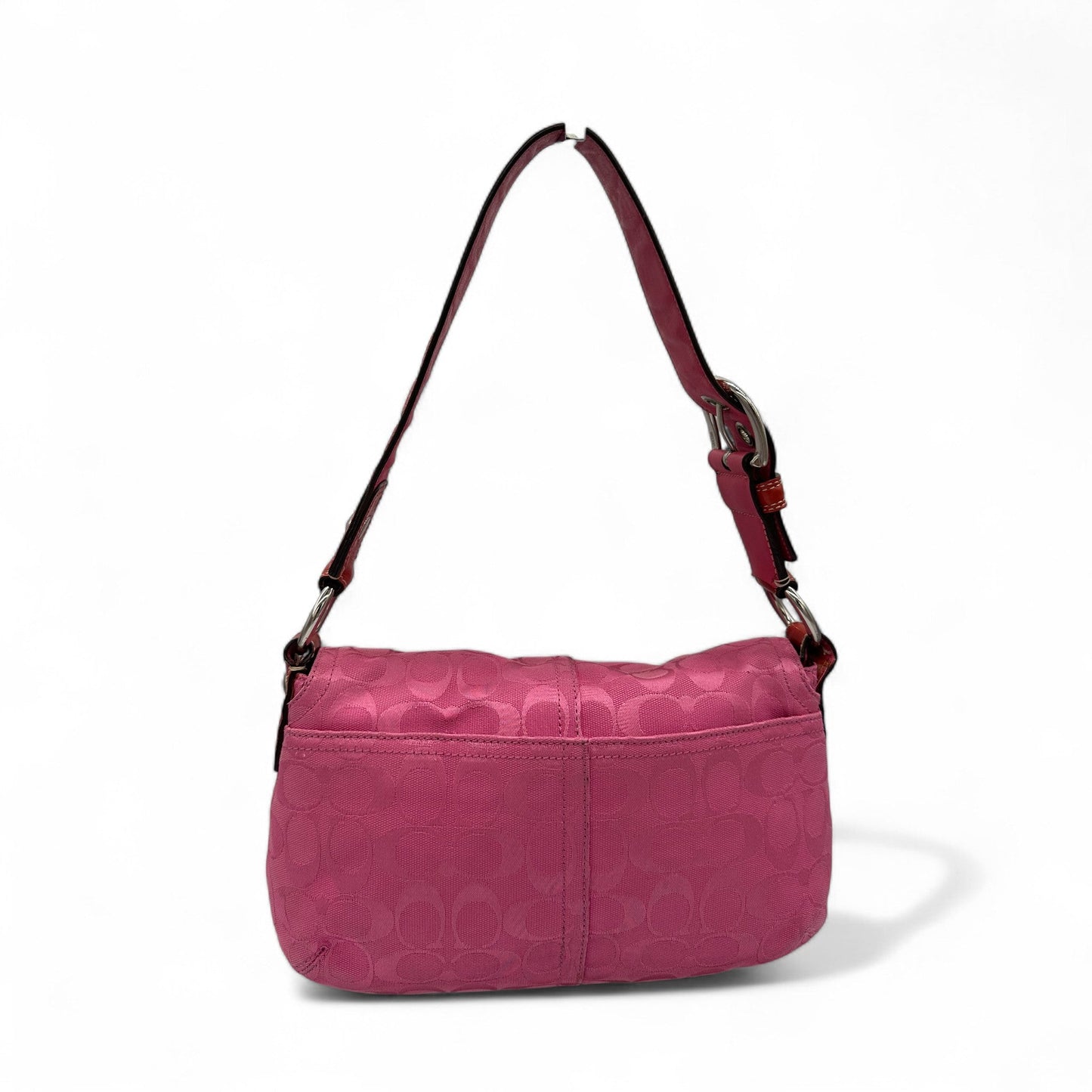 Vintage Coach Rare Y2K Pink Monogram Soho Buckle Shoulder bag - Thanks it's Vintage