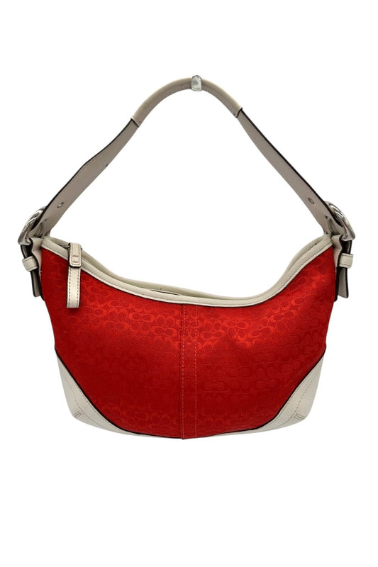 Vintage Coach Red Monogram 6451 Croissant Mini Shoulder Bag - Thanks it's Vintage