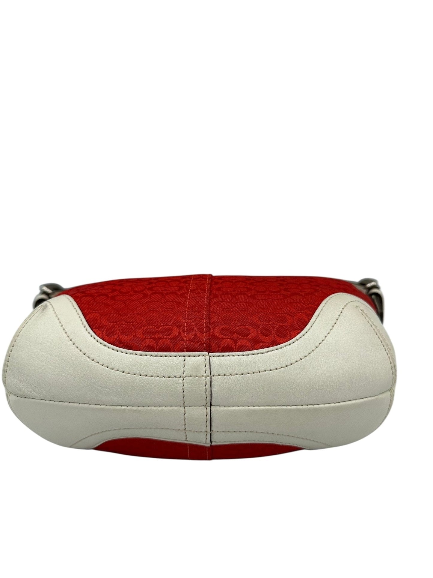 Vintage Coach Red Monogram 6451 Croissant Mini Shoulder Bag - Thanks it's Vintage