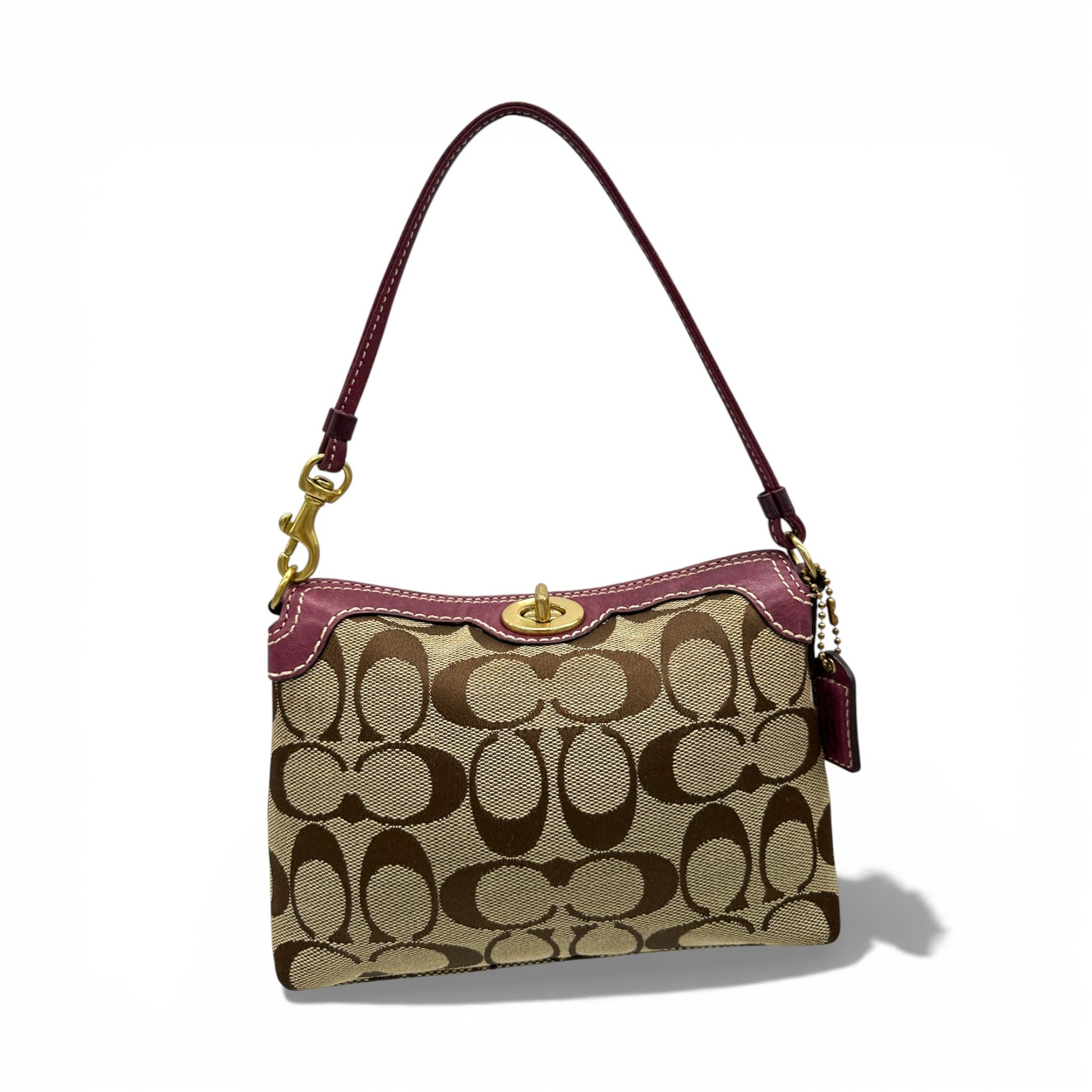 Vintage Coach Signature Monogram Turnlock Mini Handbag - Thanks it's Vintage