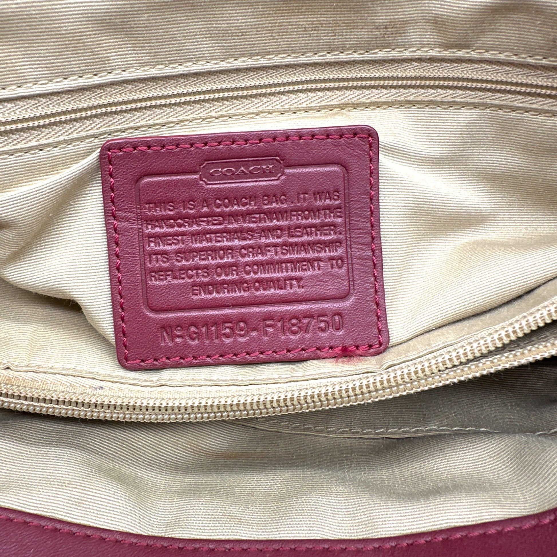 Vintage Coach Soho F18750 Tote Shoulder Bag - Thanks it's Vintage