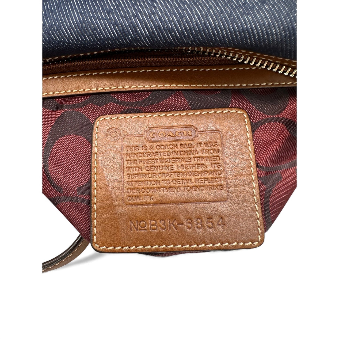 Vintage Coach Sufflette Denim 6854 Shoulder Bag - Thanks it's Vintage