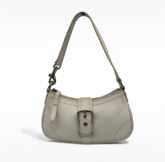 Vintage Coach White Leather Mini Soho 7542 Shoulder Bag - Thanks it's Vintage