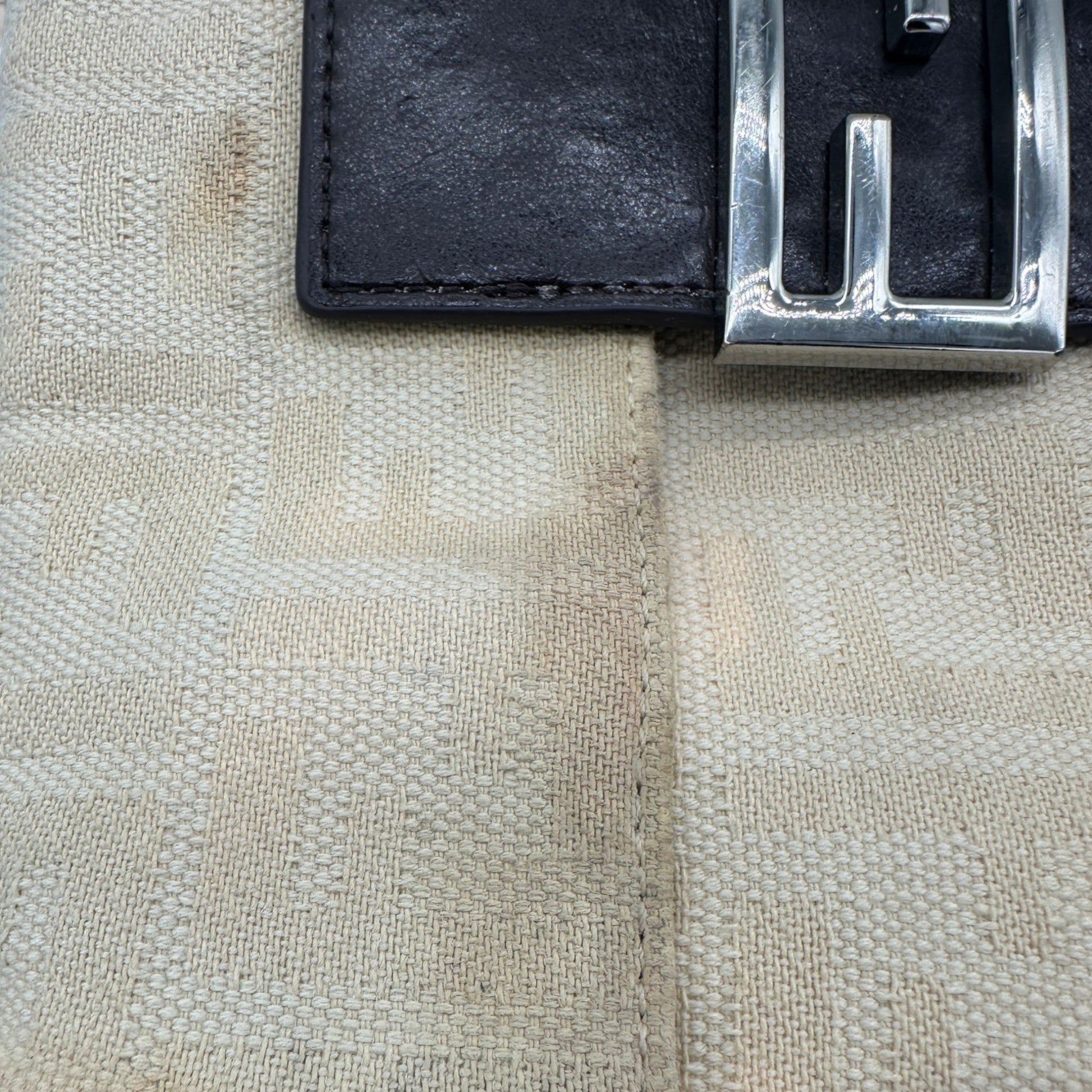 Vintage Fendi Baguette Zucca Flap Shoulder Bag - Thanks it's Vintage