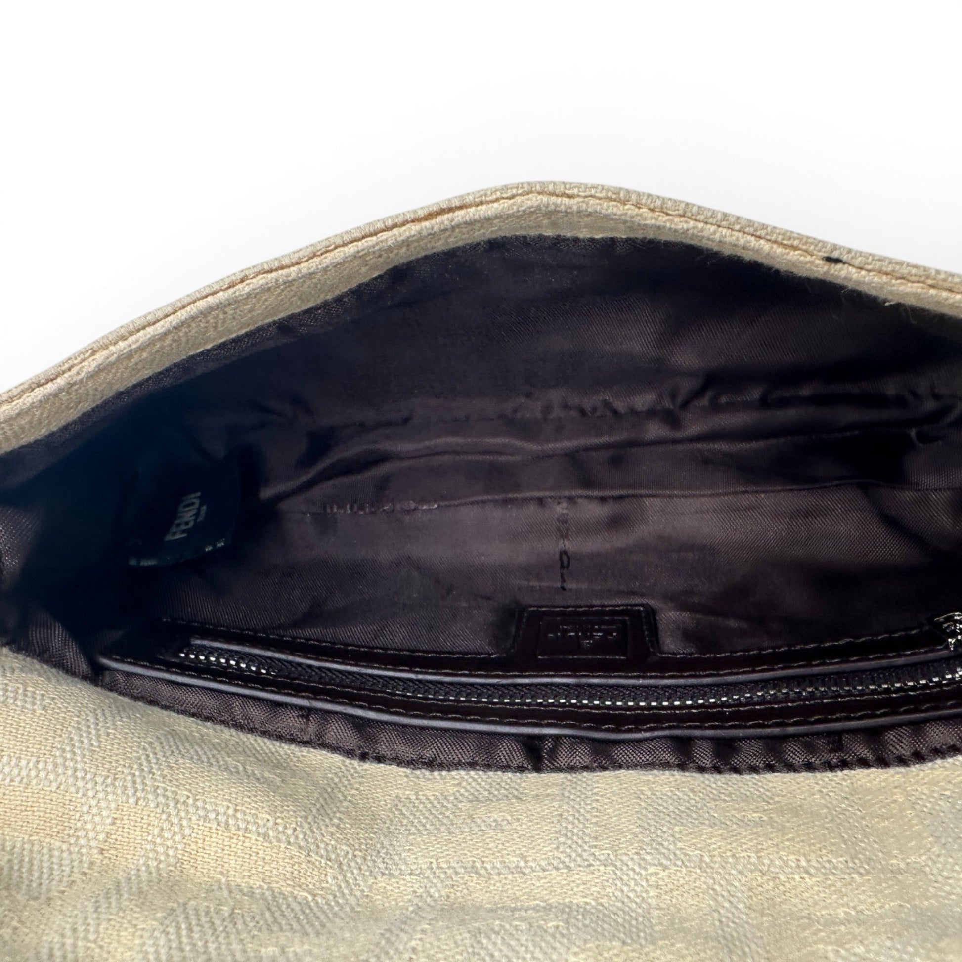 Vintage Fendi Baguette Zucca Flap Shoulder Bag - Thanks it's Vintage