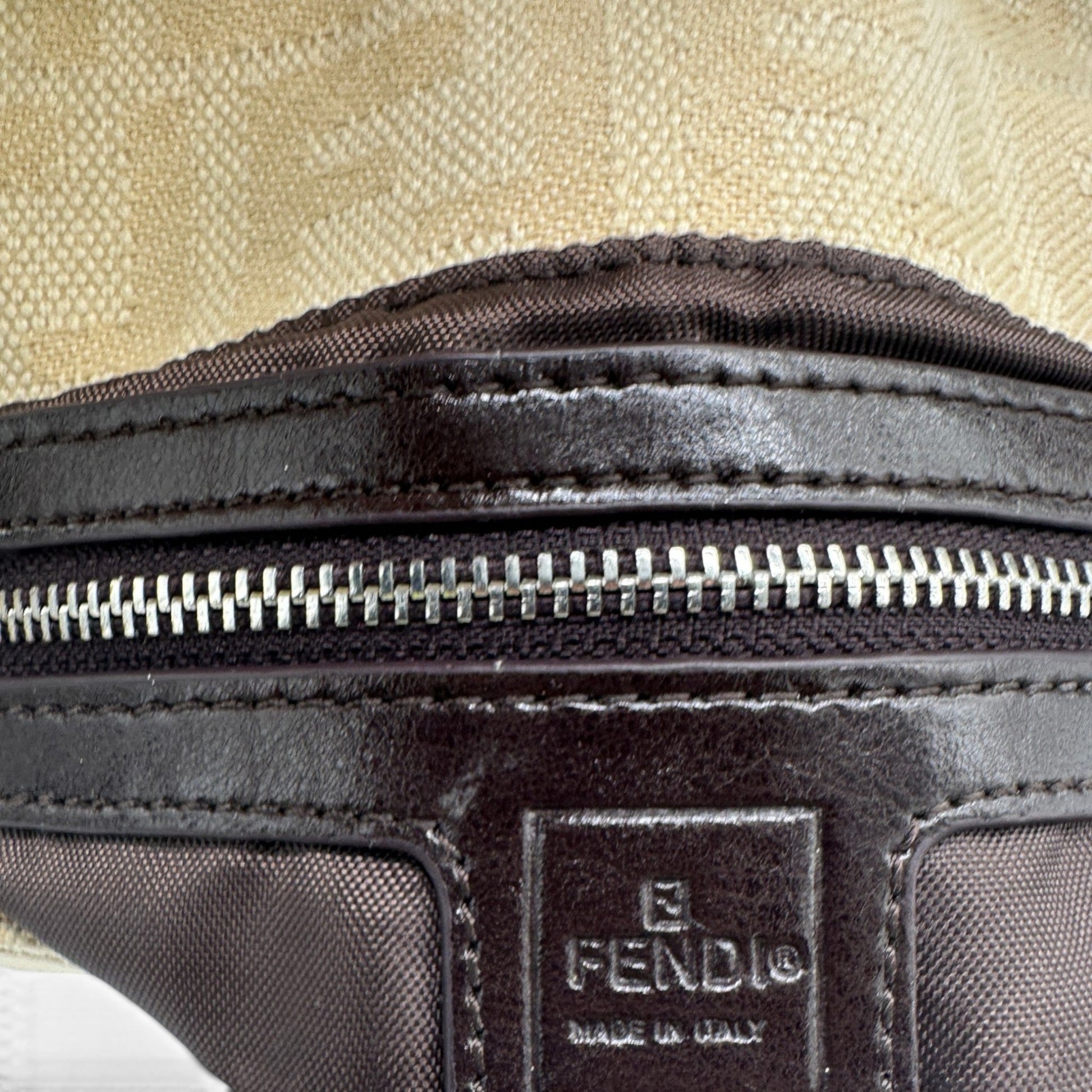 Vintage Fendi Baguette Zucca Flap Shoulder Bag - Thanks it's Vintage