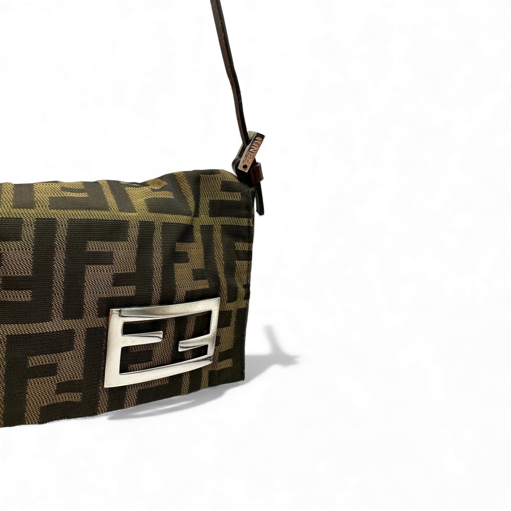 Vintage Fendi Baguette Zucca Monogram Shoulder Bag - Thanks it's Vintage