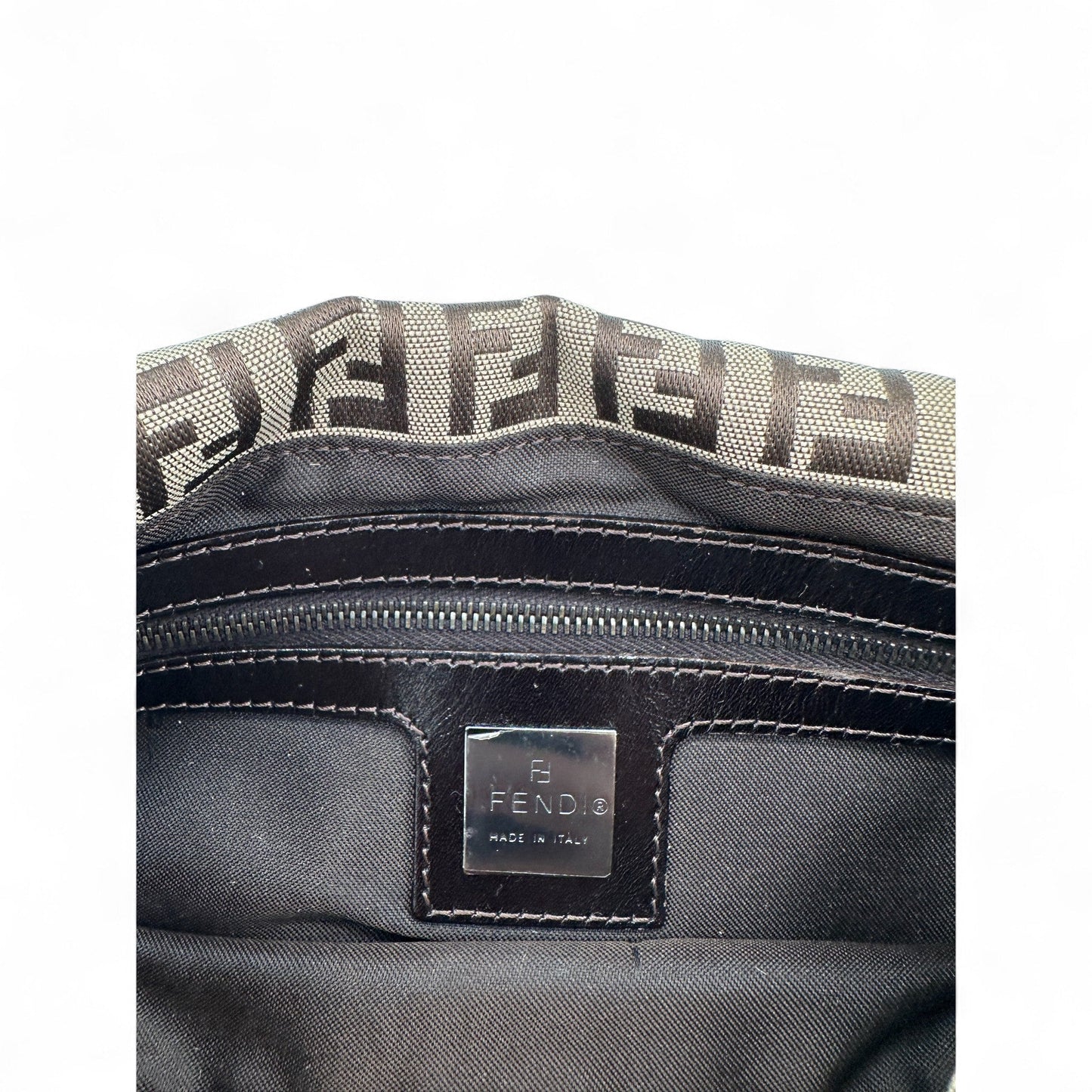 Vintage Fendi Baguette Zucchino Flap Shoulder Bag - Thanks it's Vintage