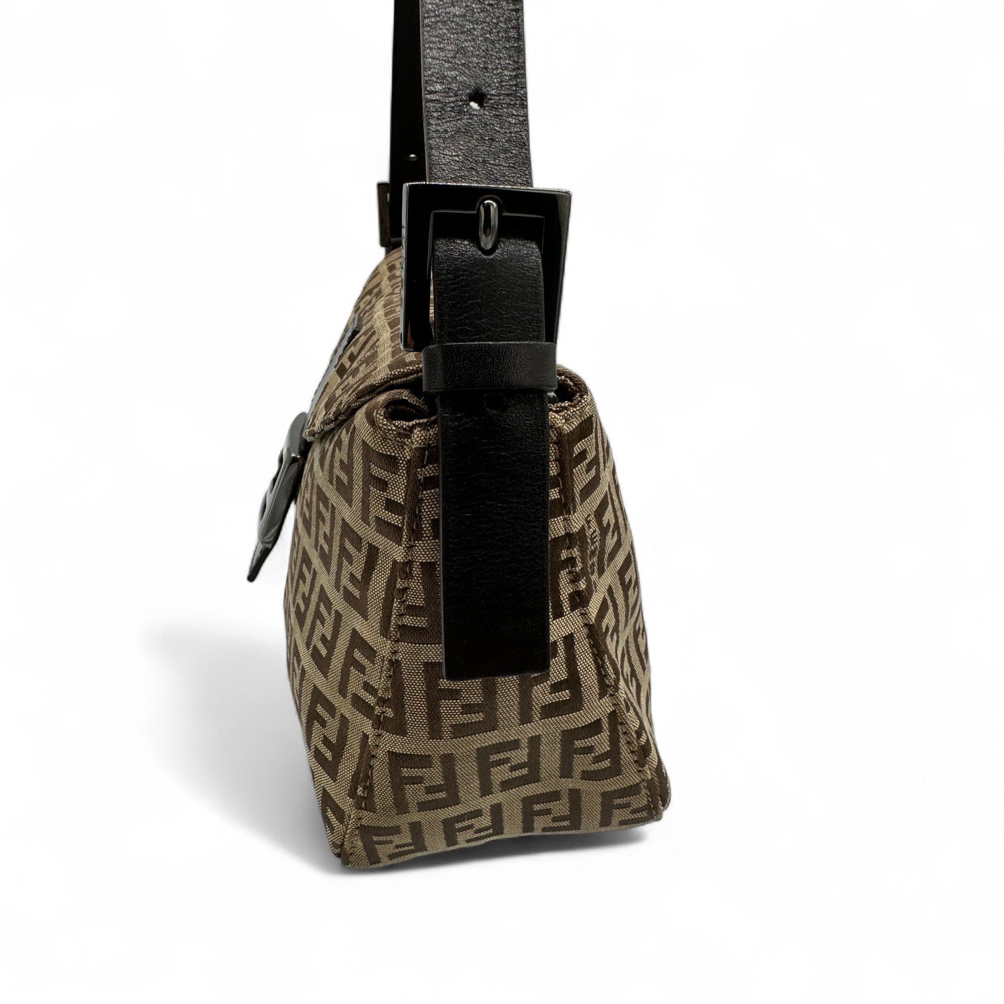 Vintage Fendi Baguette Zucchino Flap Shoulder Bag - Thanks it's Vintage