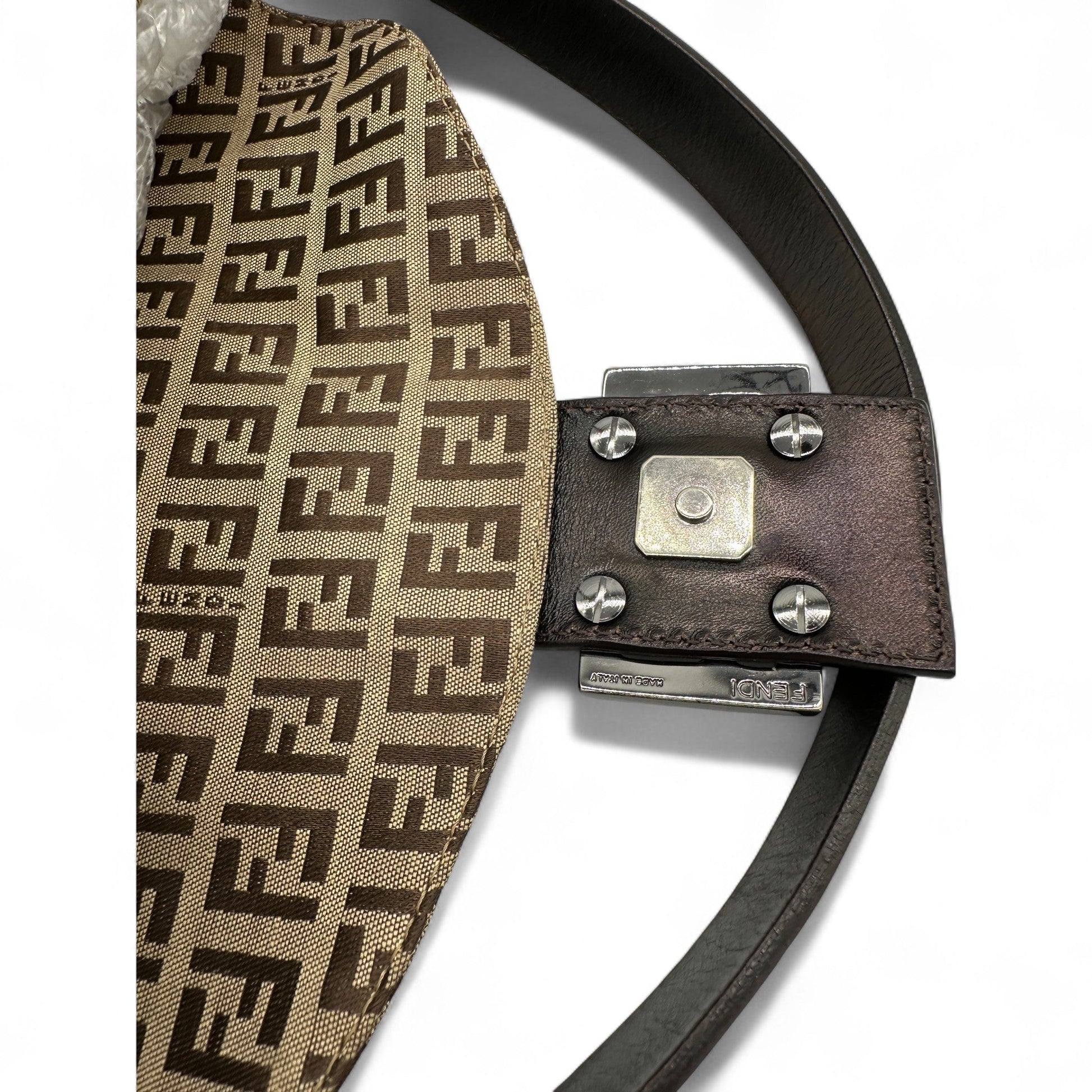 Vintage Fendi Baguette Zucchino Flap Shoulder Bag - Thanks it's Vintage