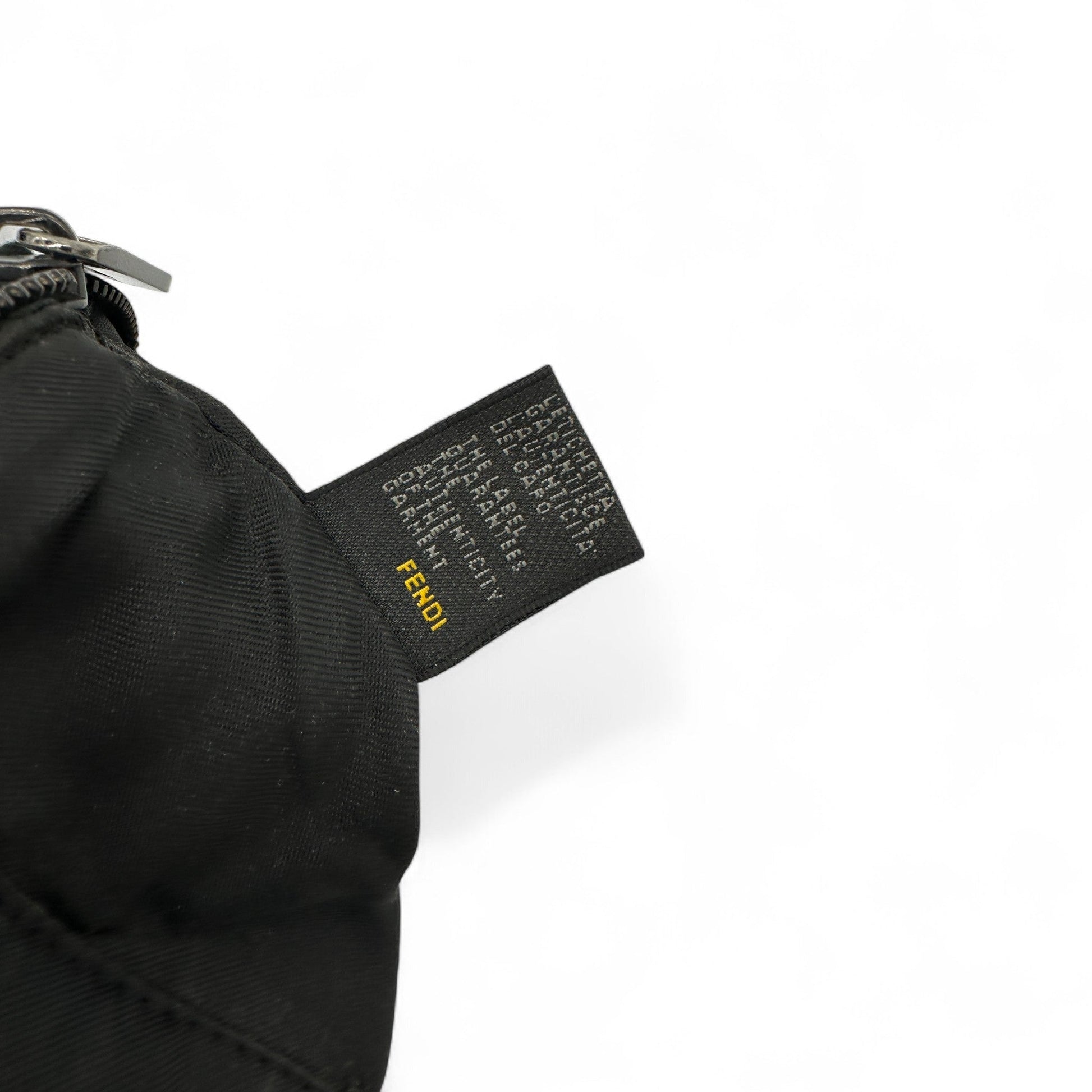 Vintage Fendi Black Zucca Pochette Shoulder Bag - Thanks it's Vintage