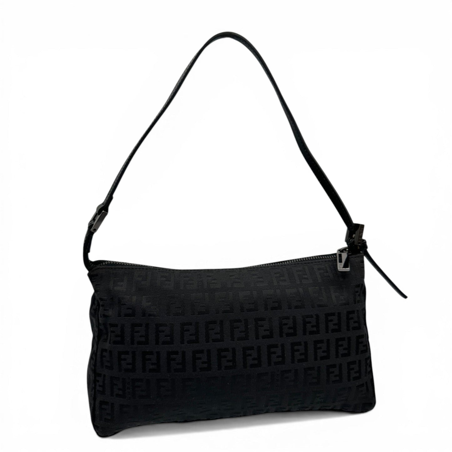 Vintage Fendi Black Zucchino Shoulder Bag - Thanks it's Vintage