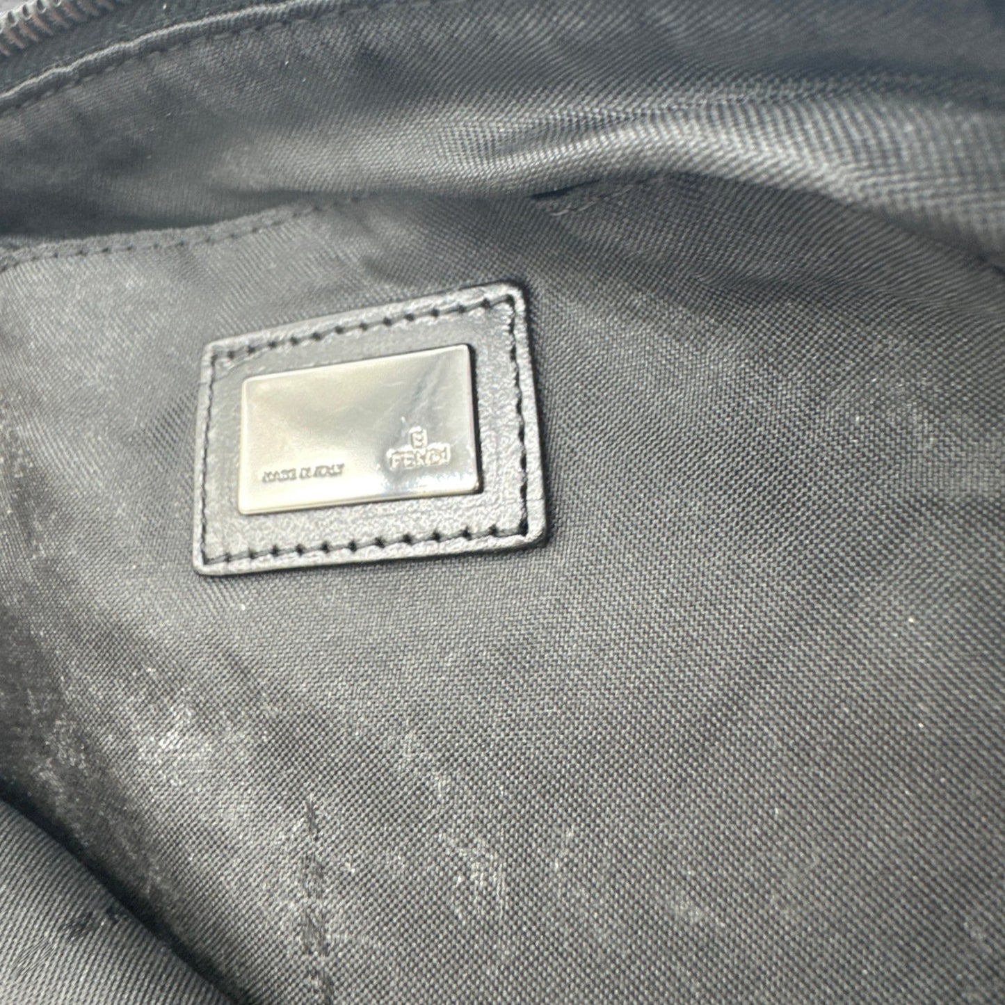 Vintage Fendi Black Zucchino Shoulder Bag - Thanks it's Vintage