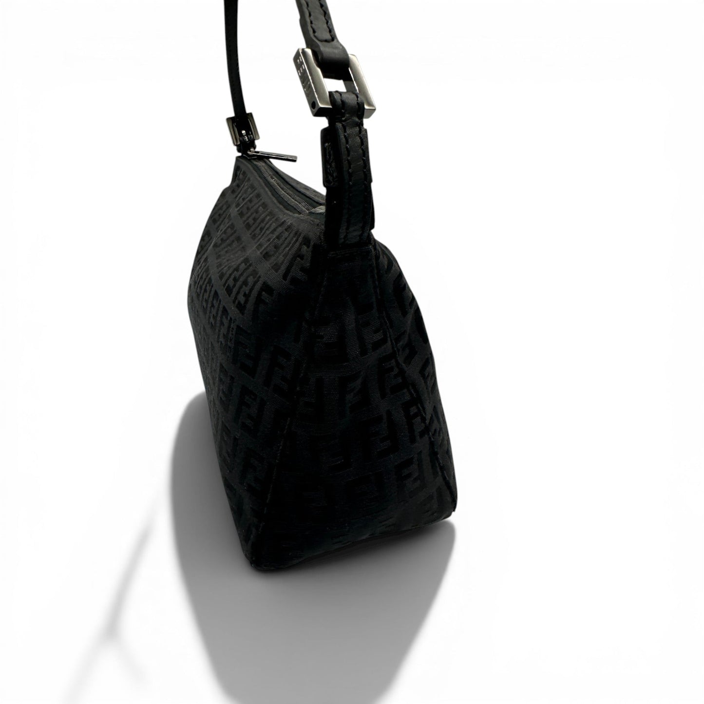 Vintage Fendi Black Zucchino Shoulder Bag - Thanks it's Vintage