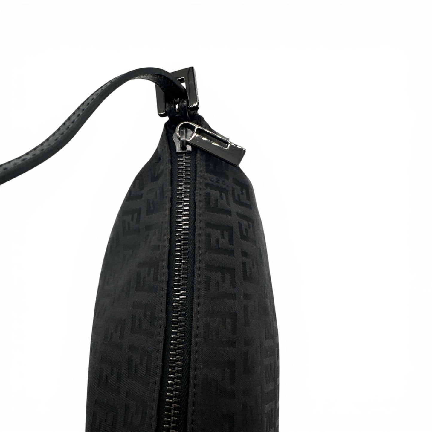 Vintage Fendi Black Zucchino Shoulder Bag - Thanks it's Vintage